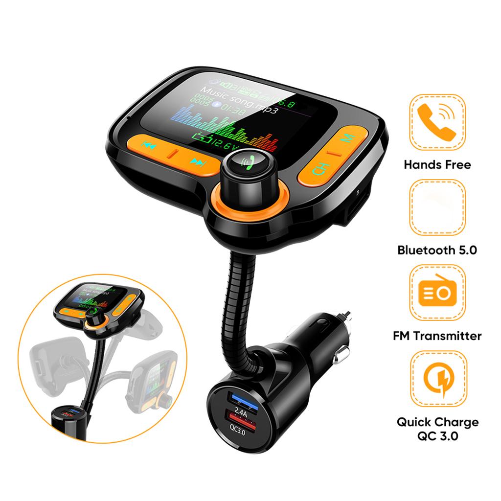 Car FM Transmitter MP3 Player Hands-free Radio Adapter USB Charger