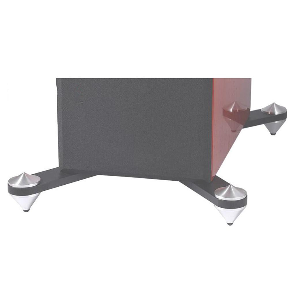 4Pcs Speaker Floor Stands Spikes Aluminum Shock Absorbing Isolation Feet Pad