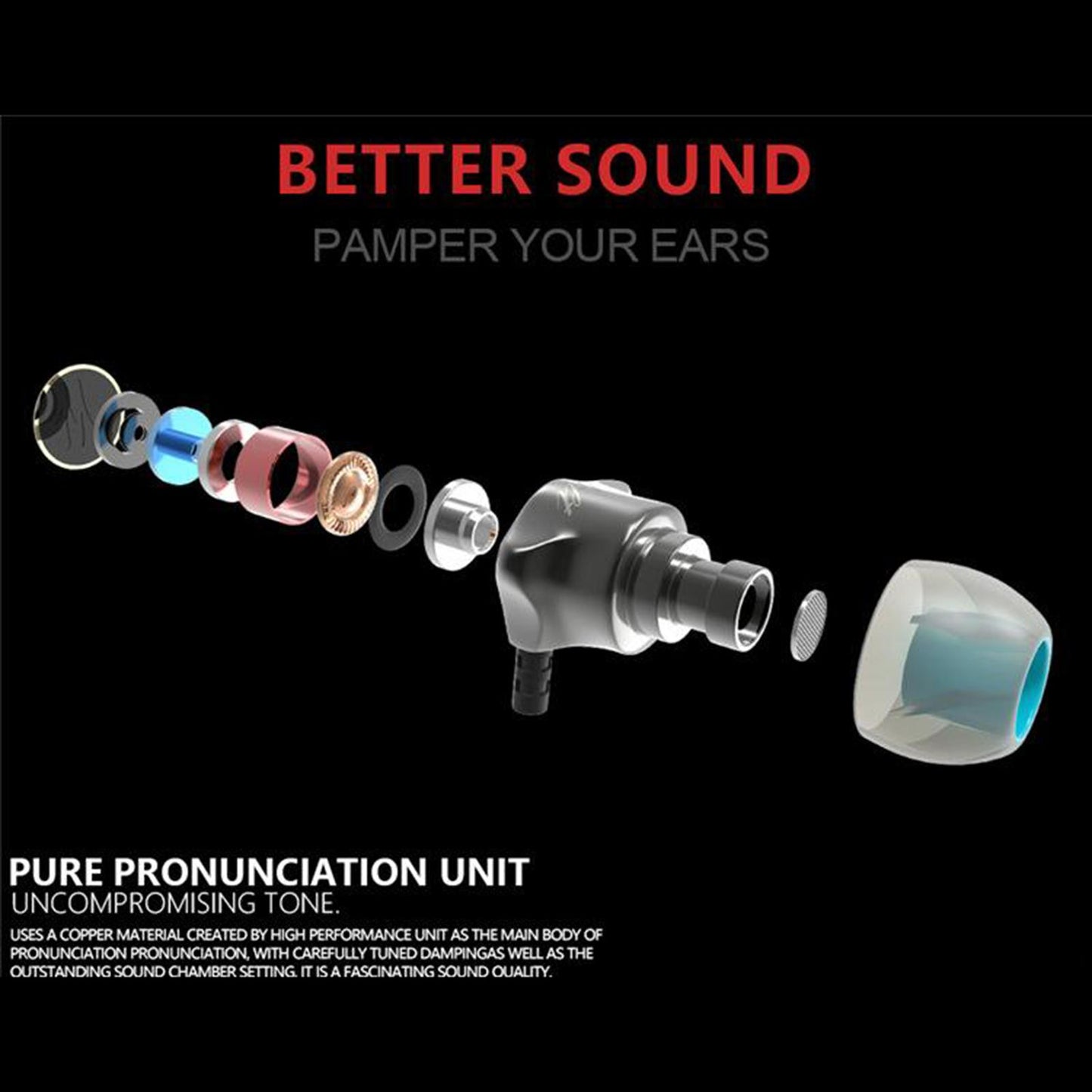 QKZ DM7 Earphone Metal Stereo Noise Isolating 3.5mm In-ear Headset