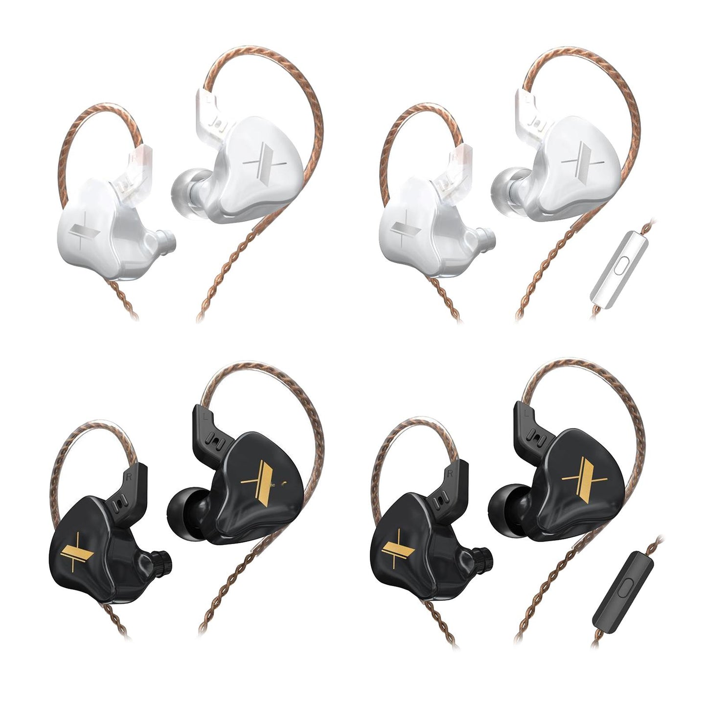 KZ 1DD Earphone In-Ear Earbud 10mm Dynamic Driver white no mic