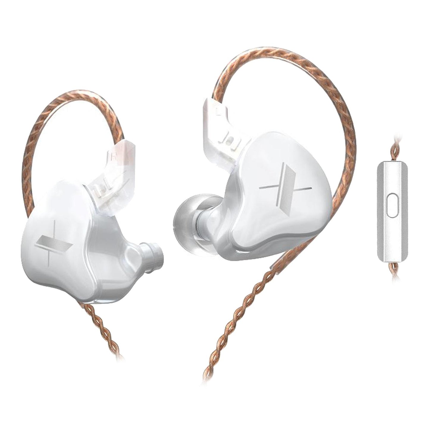KZ 1DD Earphone In-Ear Earbud 10mm Dynamic Driver white with mic