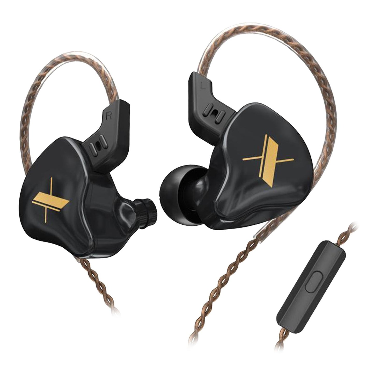 KZ 1DD Earphone In-Ear Earbud 10mm Dynamic Driver black with mic