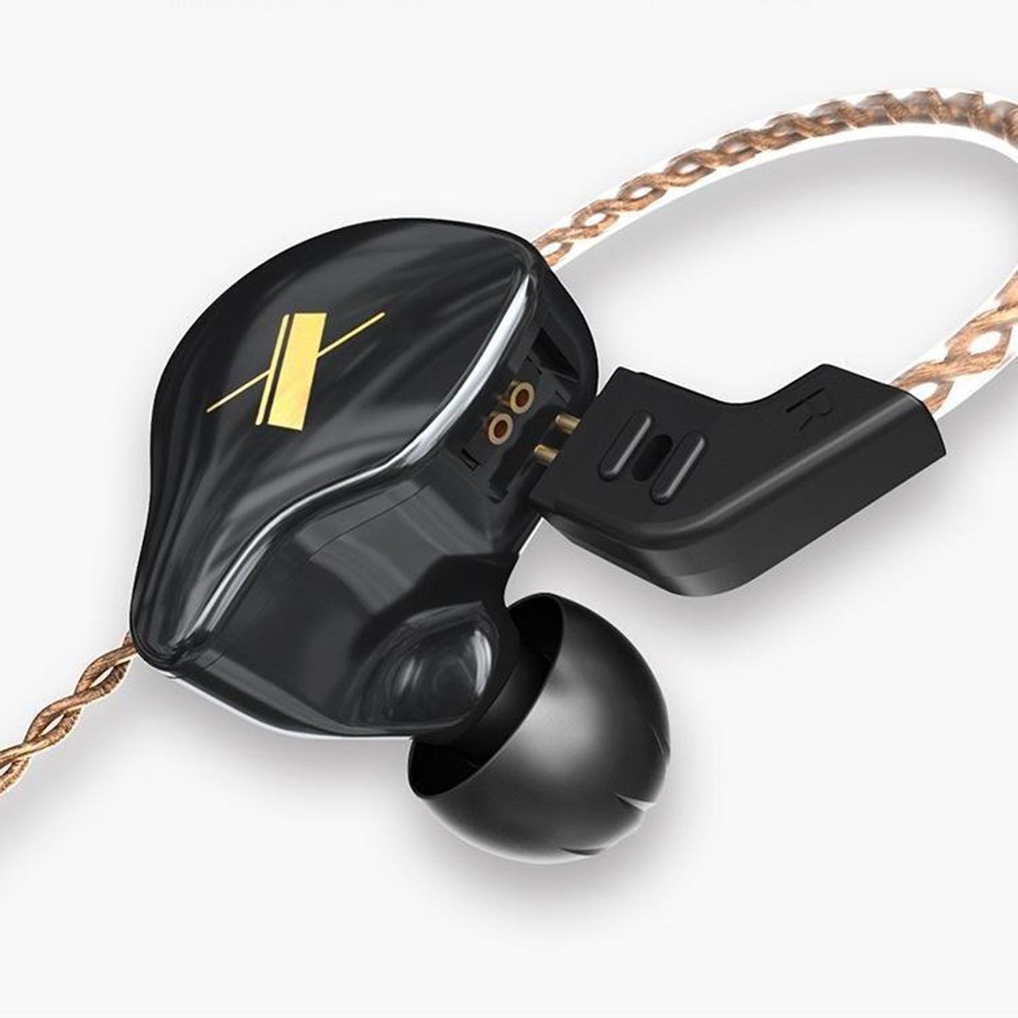 KZ 1DD Earphone In-Ear Earbud 10mm Dynamic Driver black with mic