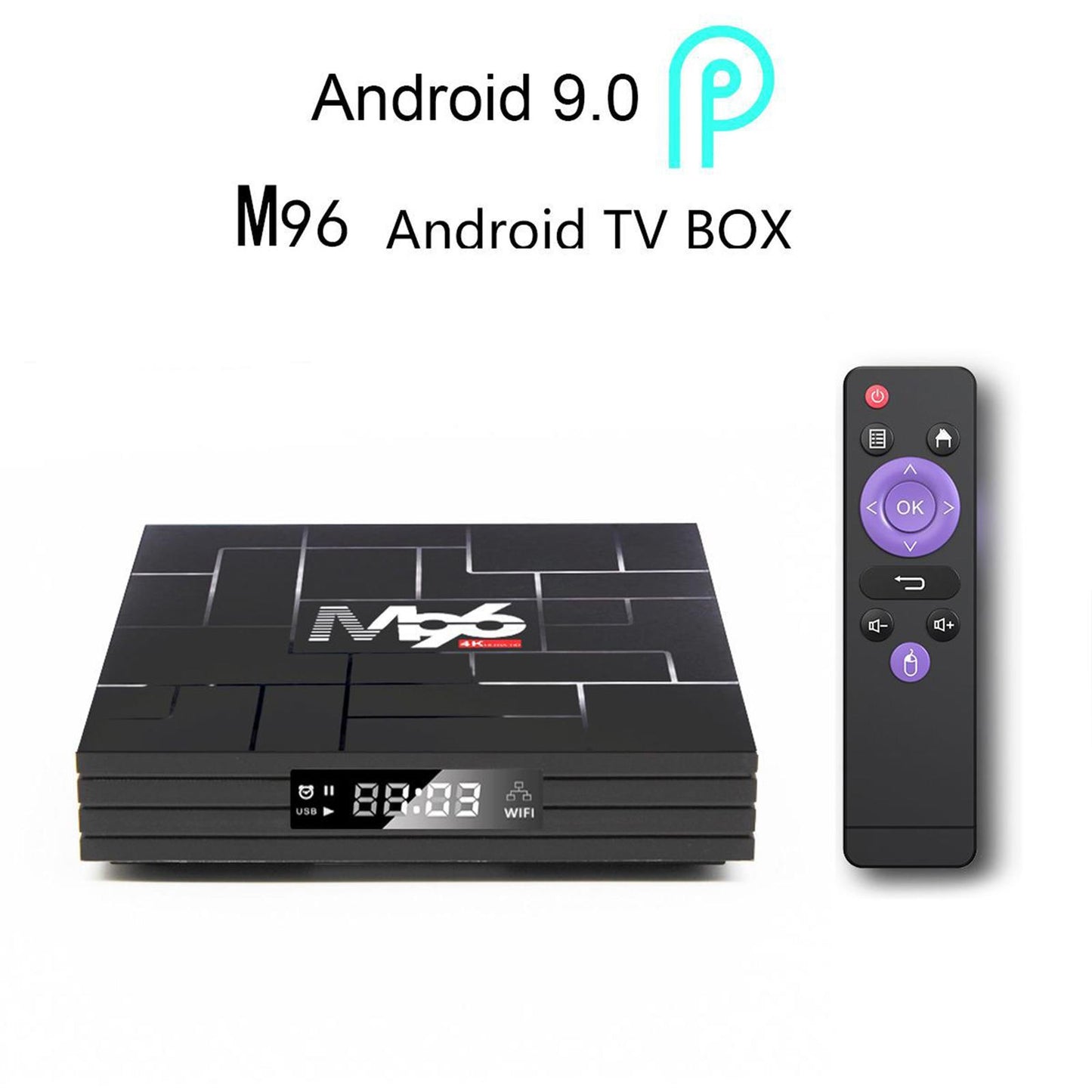 Newest M96 Android 9.0 5G Hotspot Set-Top Box 4GB 32GB eu plug