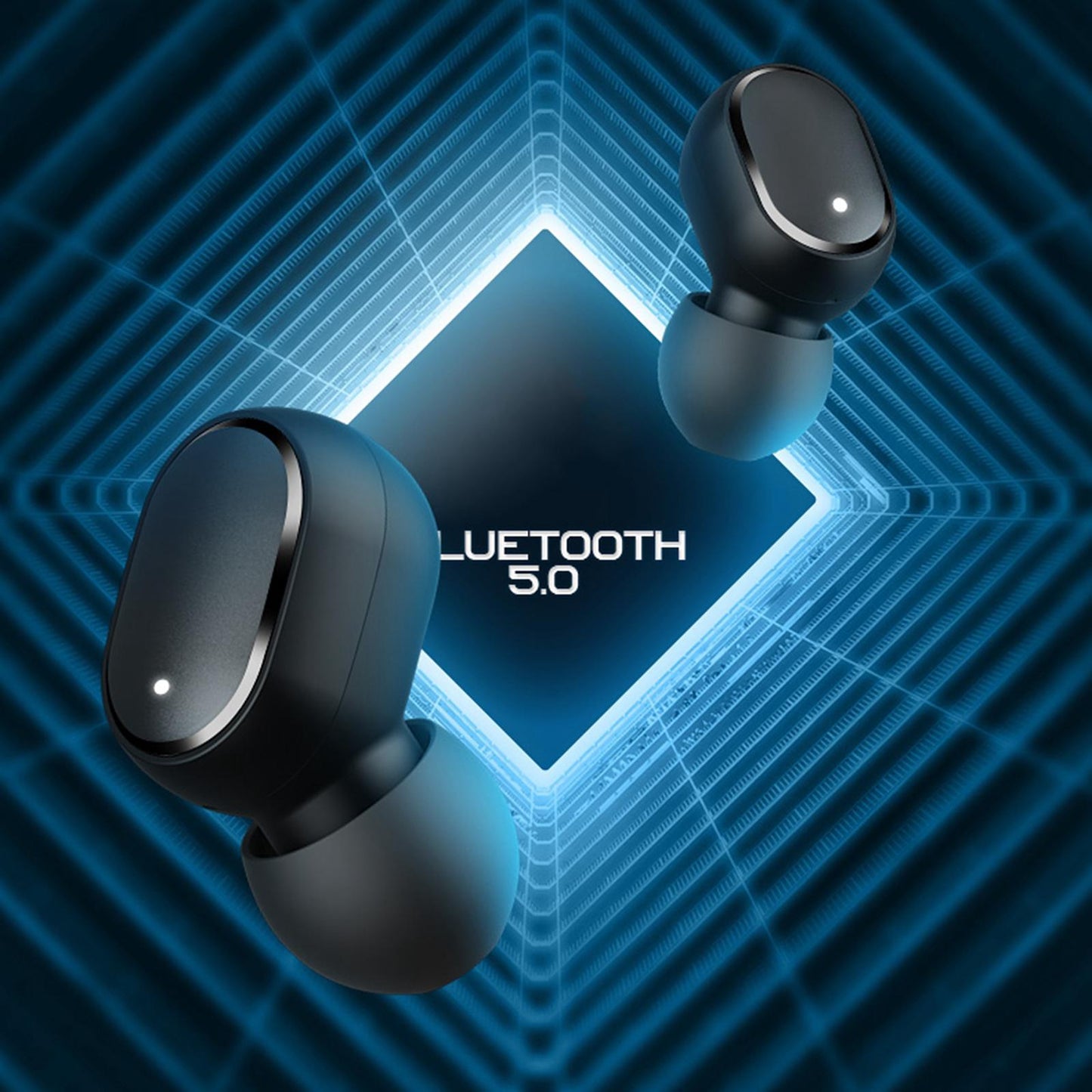 TWS Bluetooth Earphones Wireless Headphone Smart Touch Earbuds Headset Black