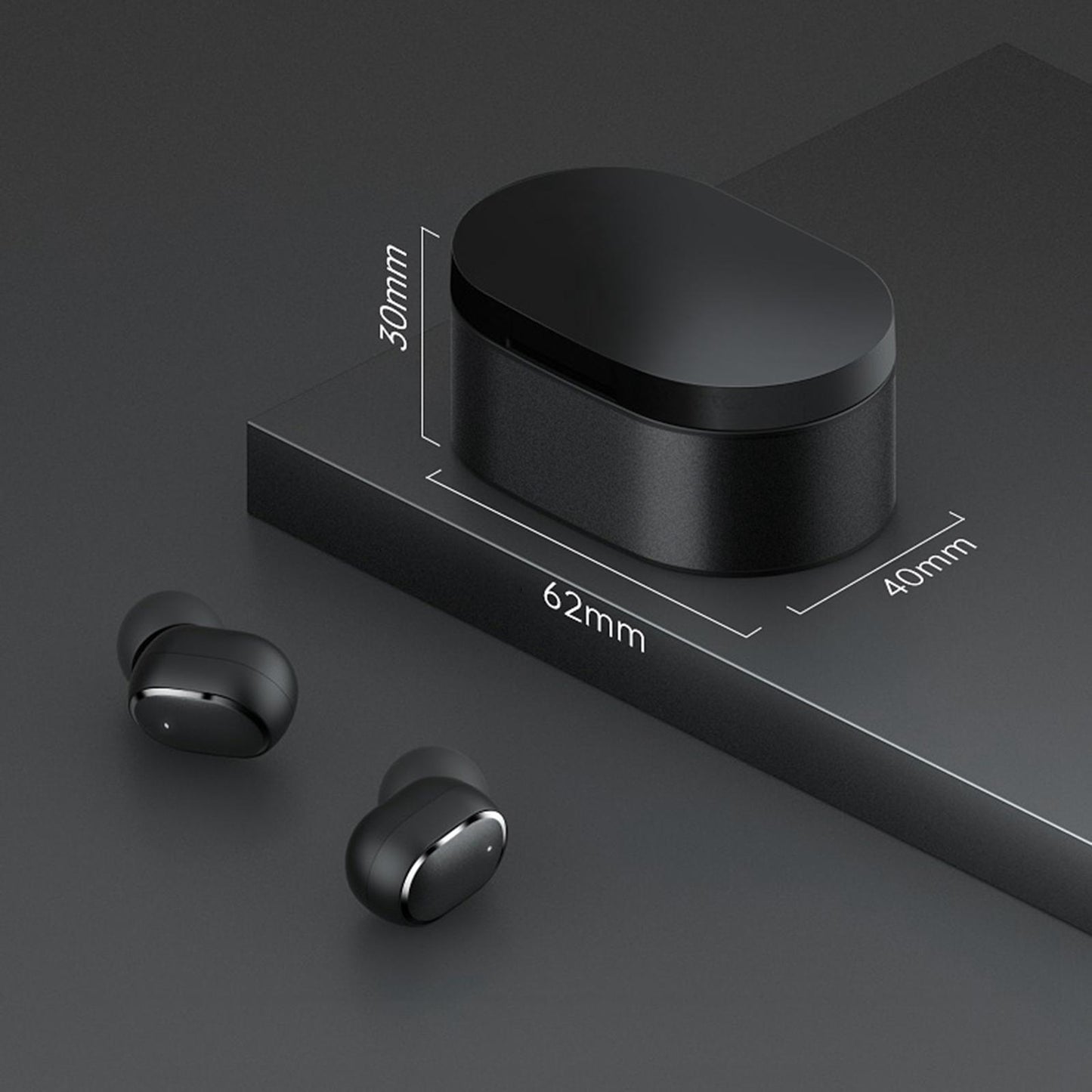 TWS Bluetooth Earphones Wireless Headphone Smart Touch Earbuds Headset Red