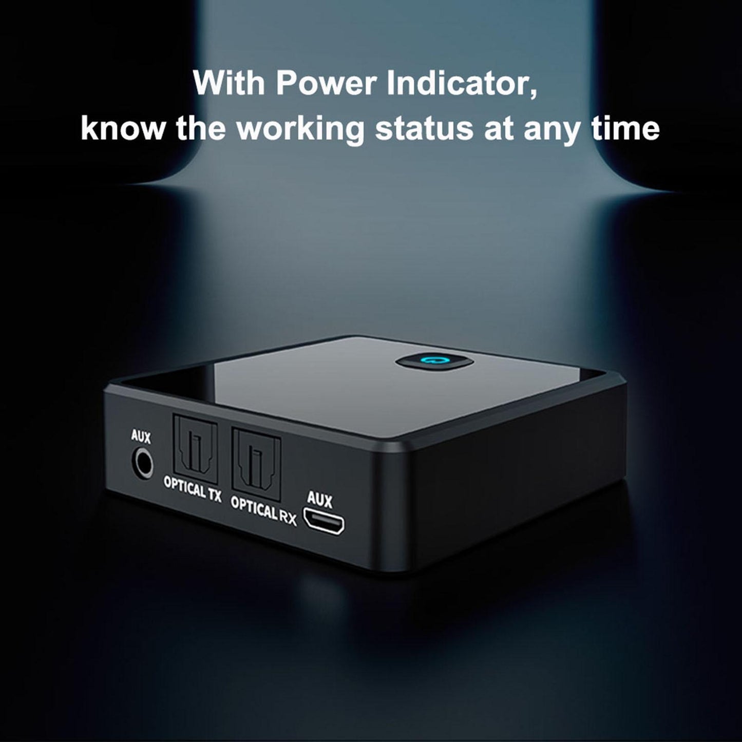 ZF-380 2in1 3.5mm RCA Bluetooth5.0 AUX Adapter Rechargeable 5Mbps for TV Car