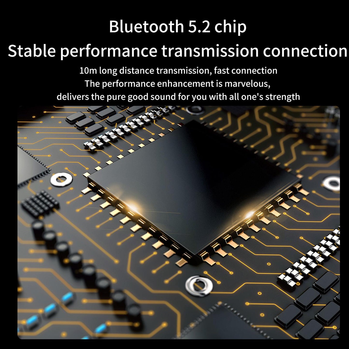 Bluetooth Headphones Neckband Earphone Headset for Work Sports Running Black