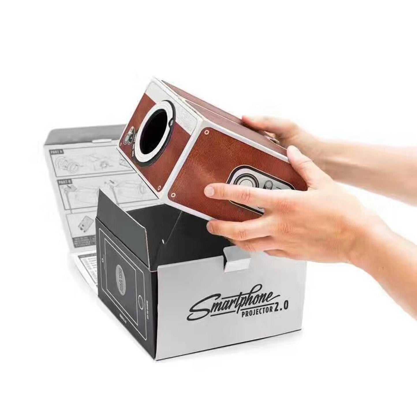 Smartphone Projector Portable DIY Home Cinema TV Screen for iPhone/Android