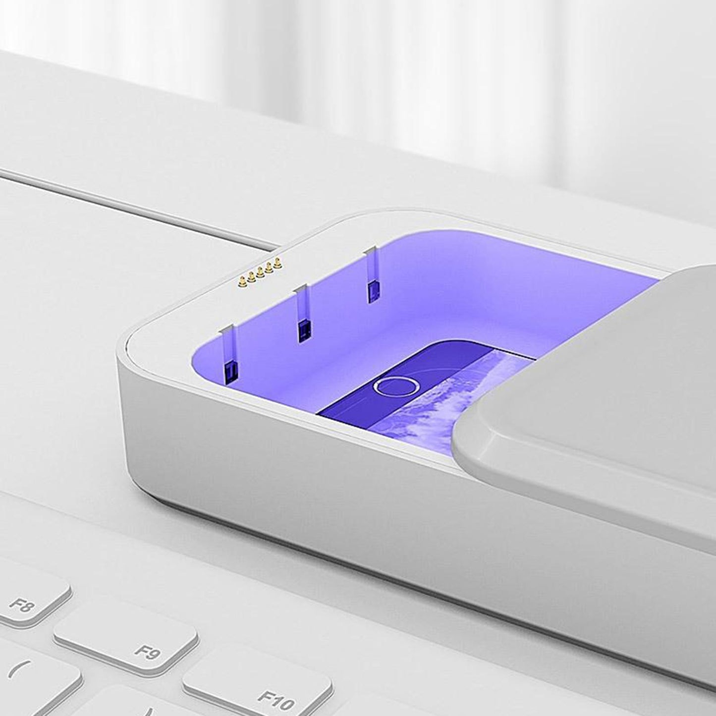 Cell Phone UV Sanitizer Portable Sterilizer UVC Cleaner Box Wireless Charge