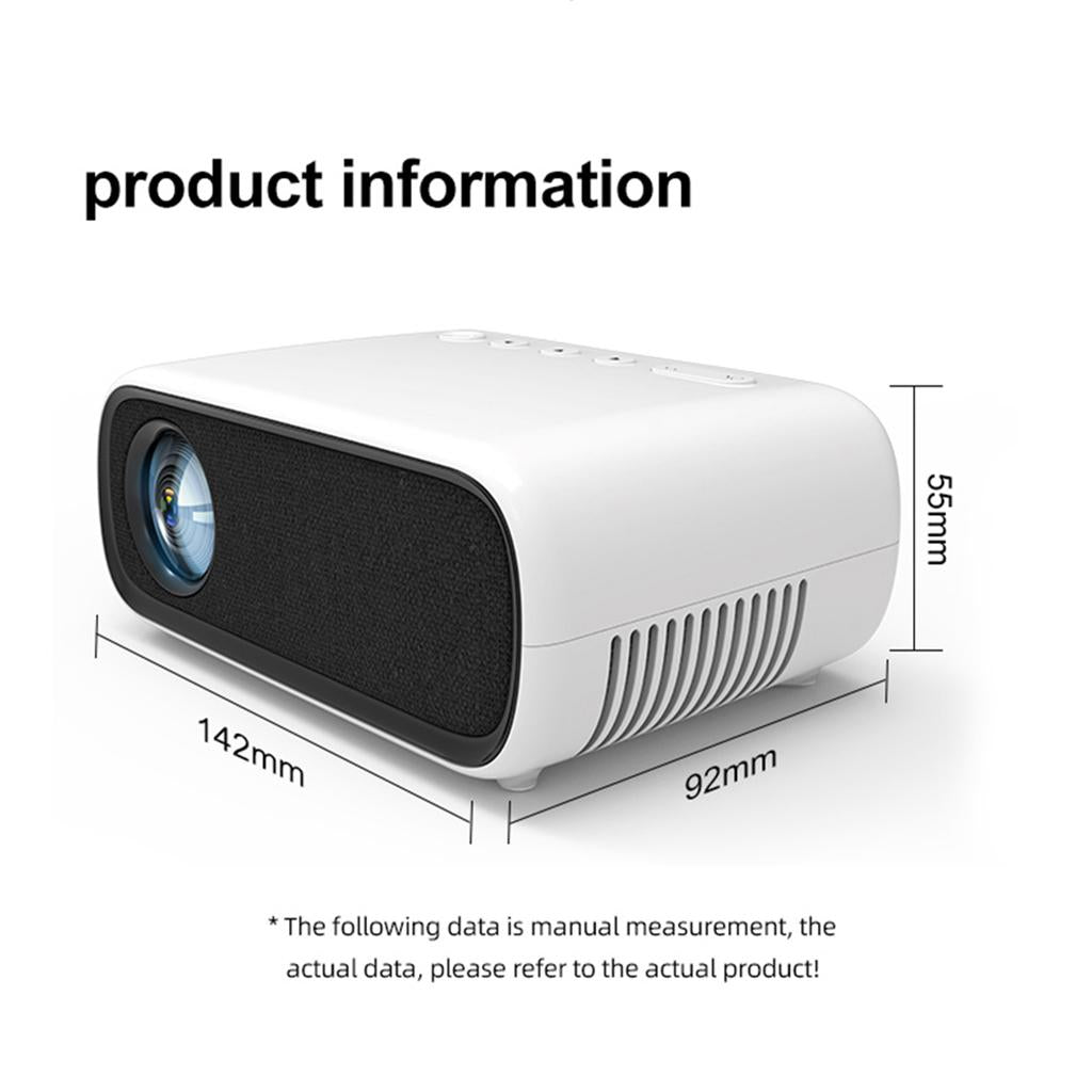 YG280 Movie Mini Projector 1080P 80'' with LED HDMI AV USB AUX For TV Stick