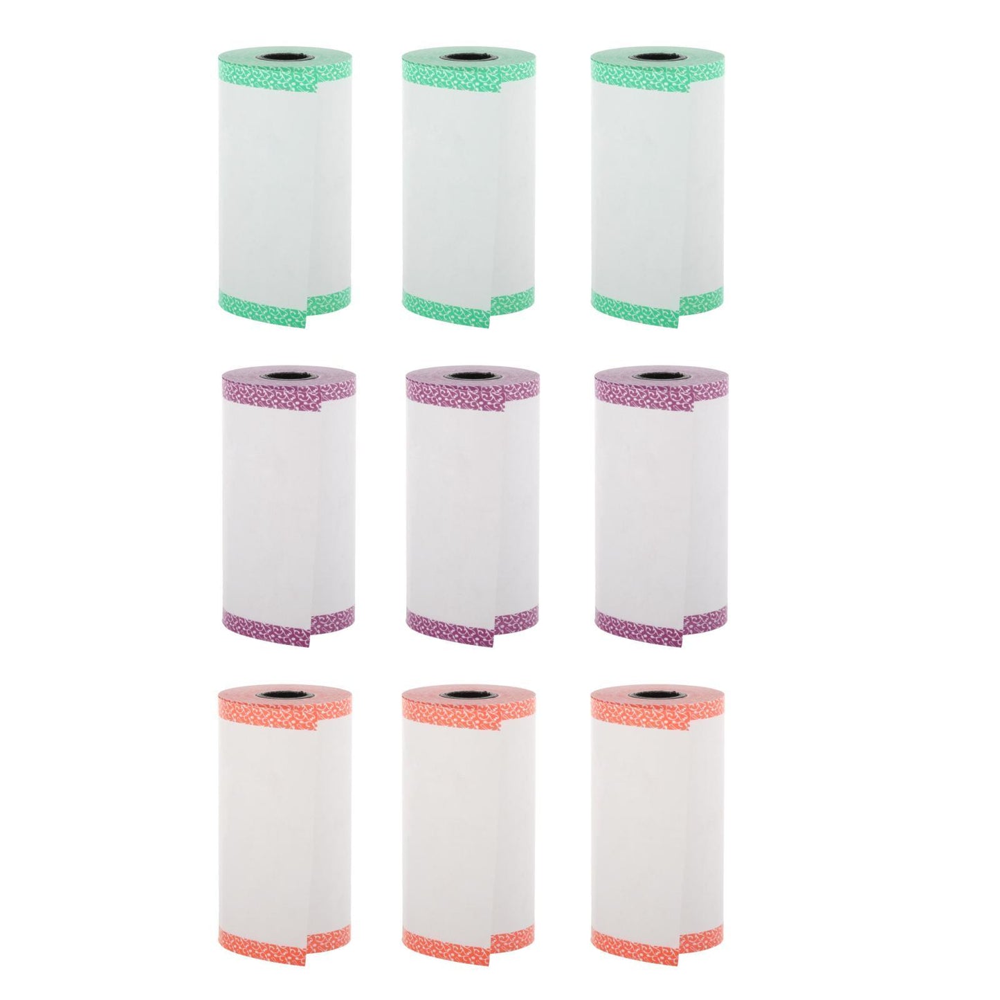 3x Thermal Cash Register Printing Paper Roll Label Printer Color Edge Purple