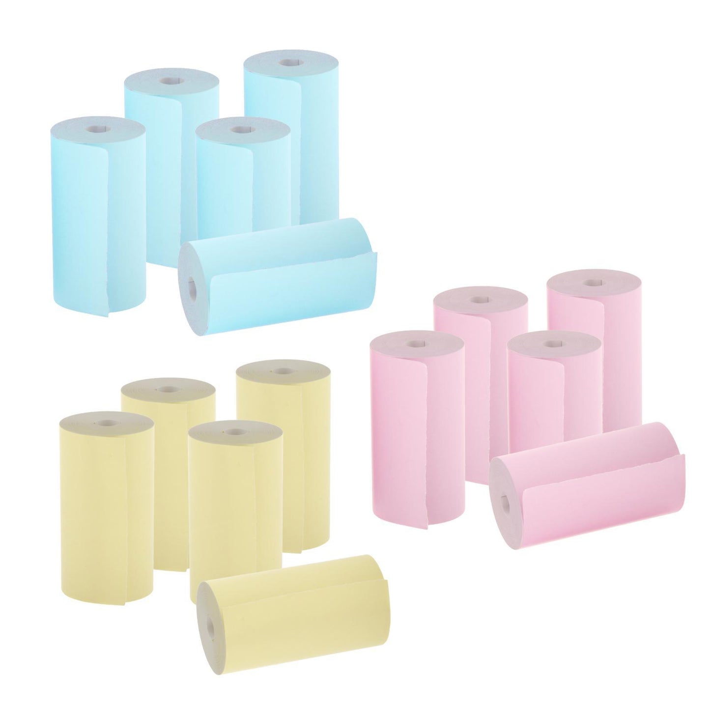 5pcs Colored Printing Paper Roll Thermal Printer Portable 57x30mm Pink