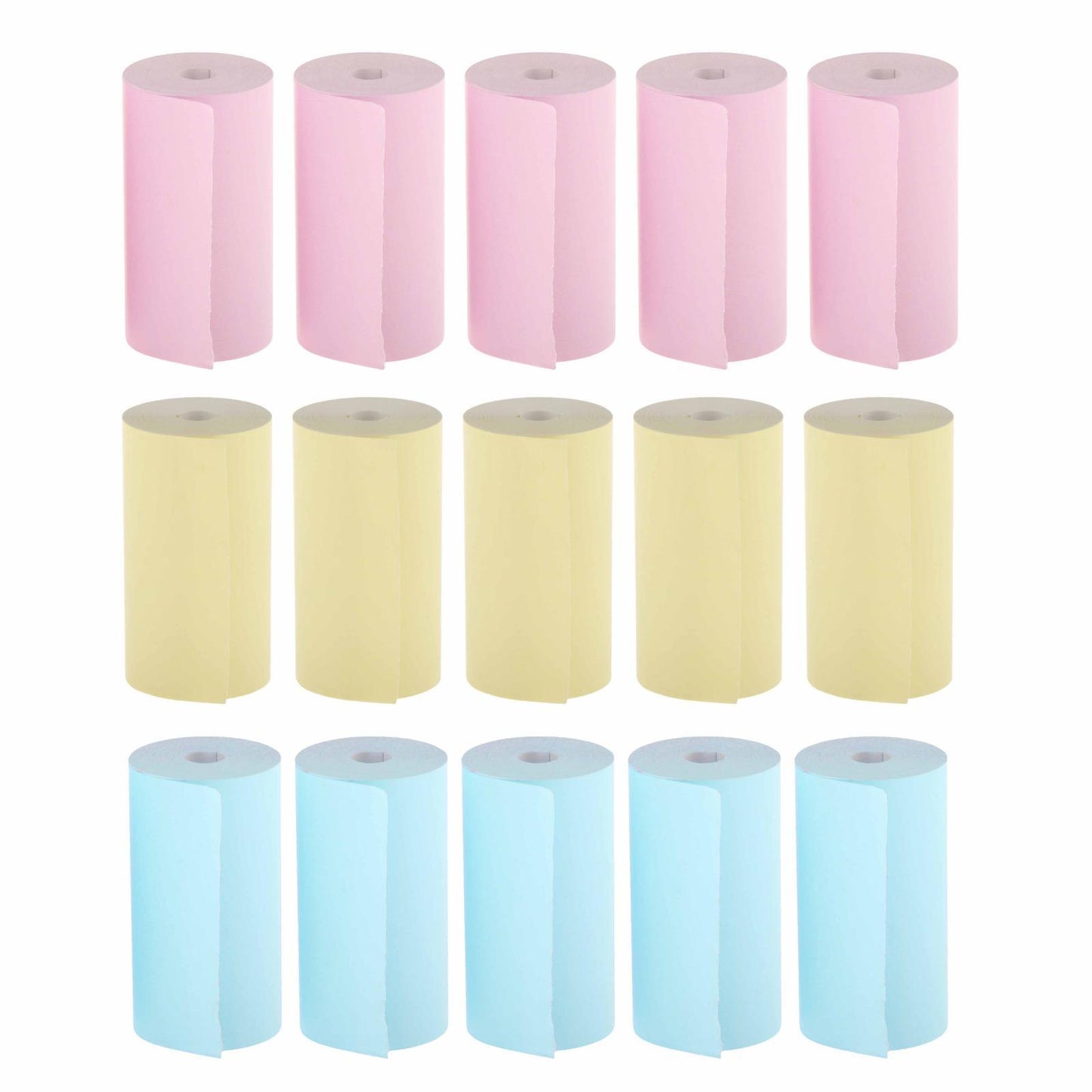 5pcs Colored Printing Paper Roll Thermal Printer Portable 57x30mm Pink
