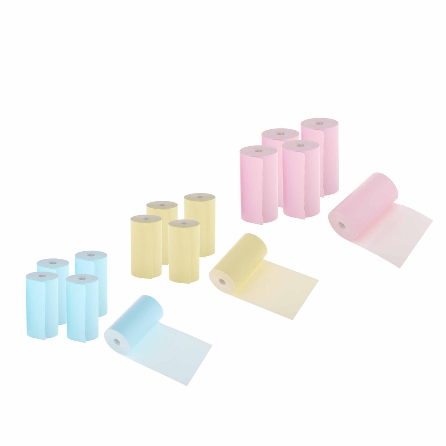 5pcs Colored Printing Paper Roll Thermal Printer Portable 57x30mm Pink