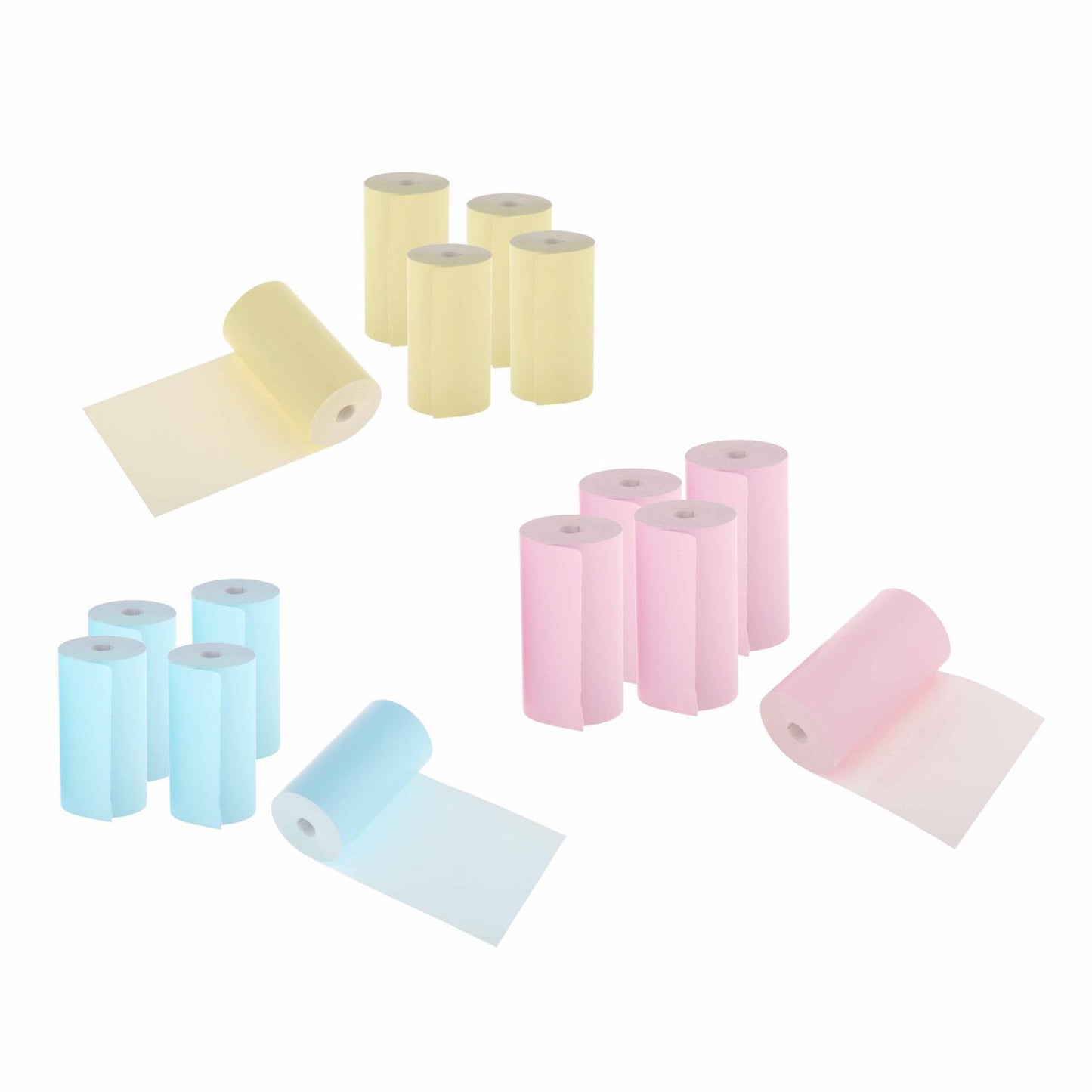 5pcs Colored Printing Paper Roll Thermal Printer Portable 57x30mm Pink