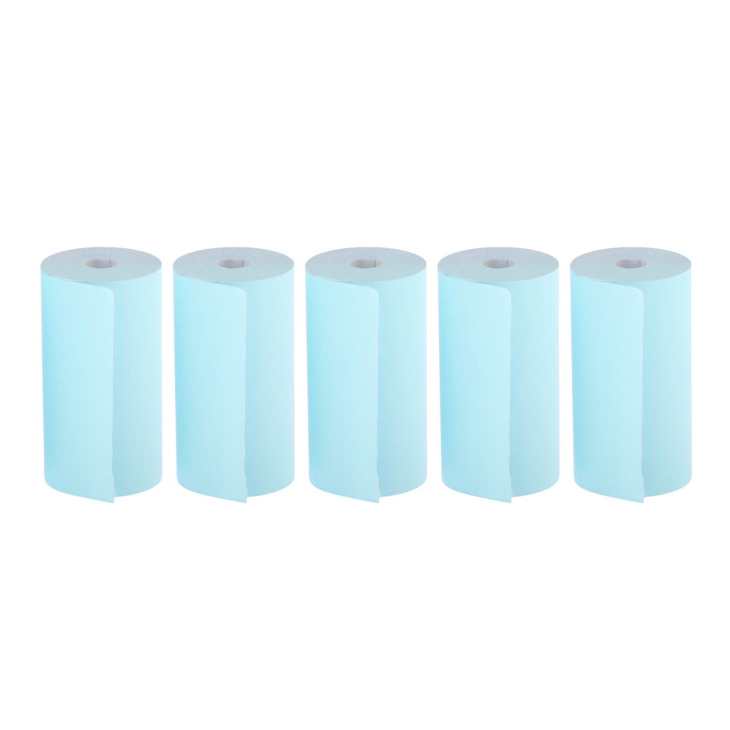 5pcs Colored Printing Paper Roll Thermal Printer Portable 57x30mm Blue