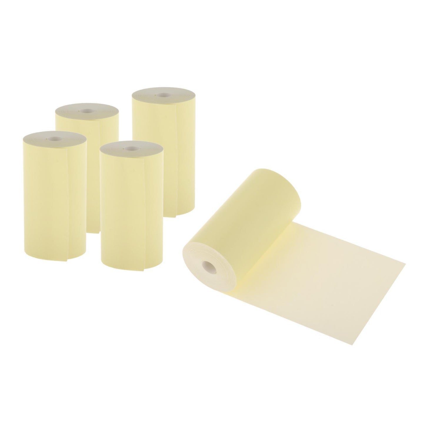 5pcs Colored Printing Paper Roll Thermal Printer Portable 57x30mm Yellow