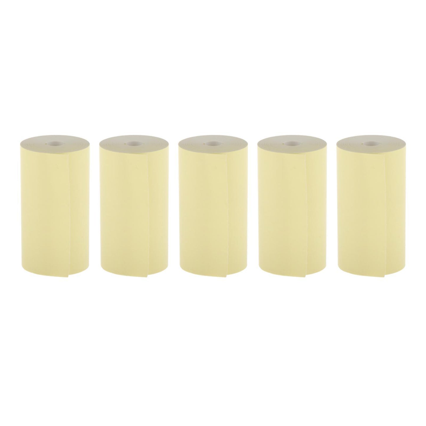 5pcs Colored Printing Paper Roll Thermal Printer Portable 57x30mm Yellow