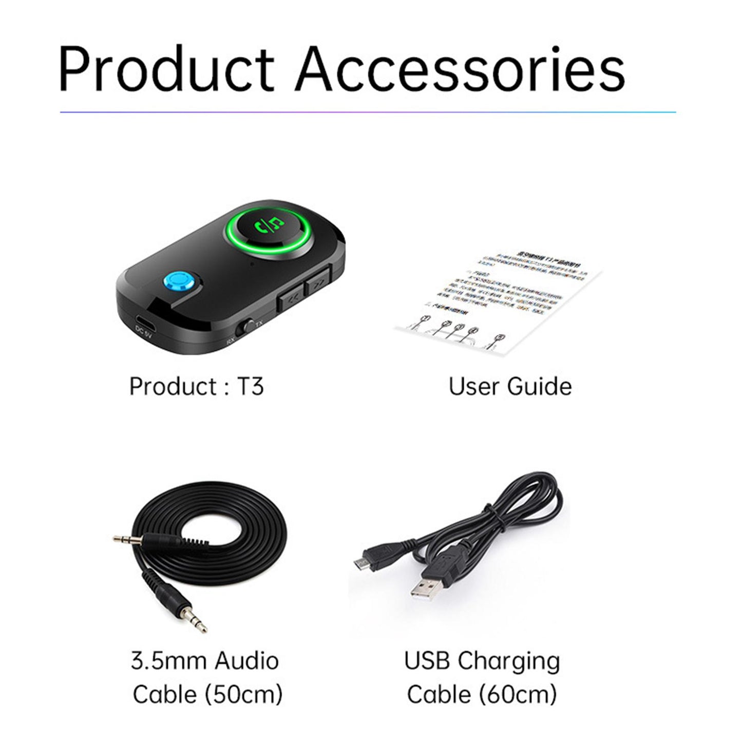 Low Latency Car 5.0 Adapter Transmitter & Receiver Multifunction