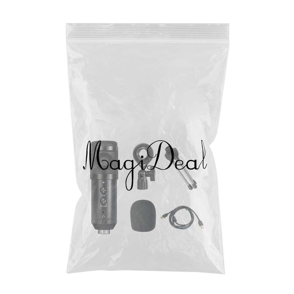 USB Condenser Microphone +Tripod Stand For Gaming Chating Recording Computer