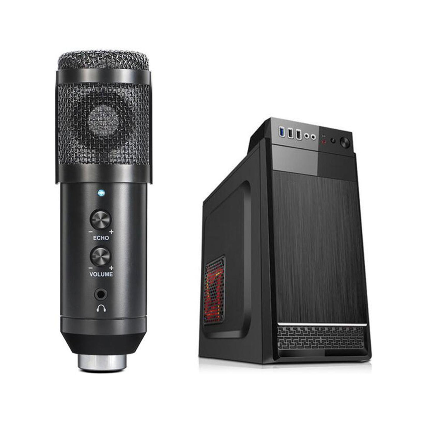 USB Condenser Microphone +Tripod Stand For Gaming Chating Recording Computer