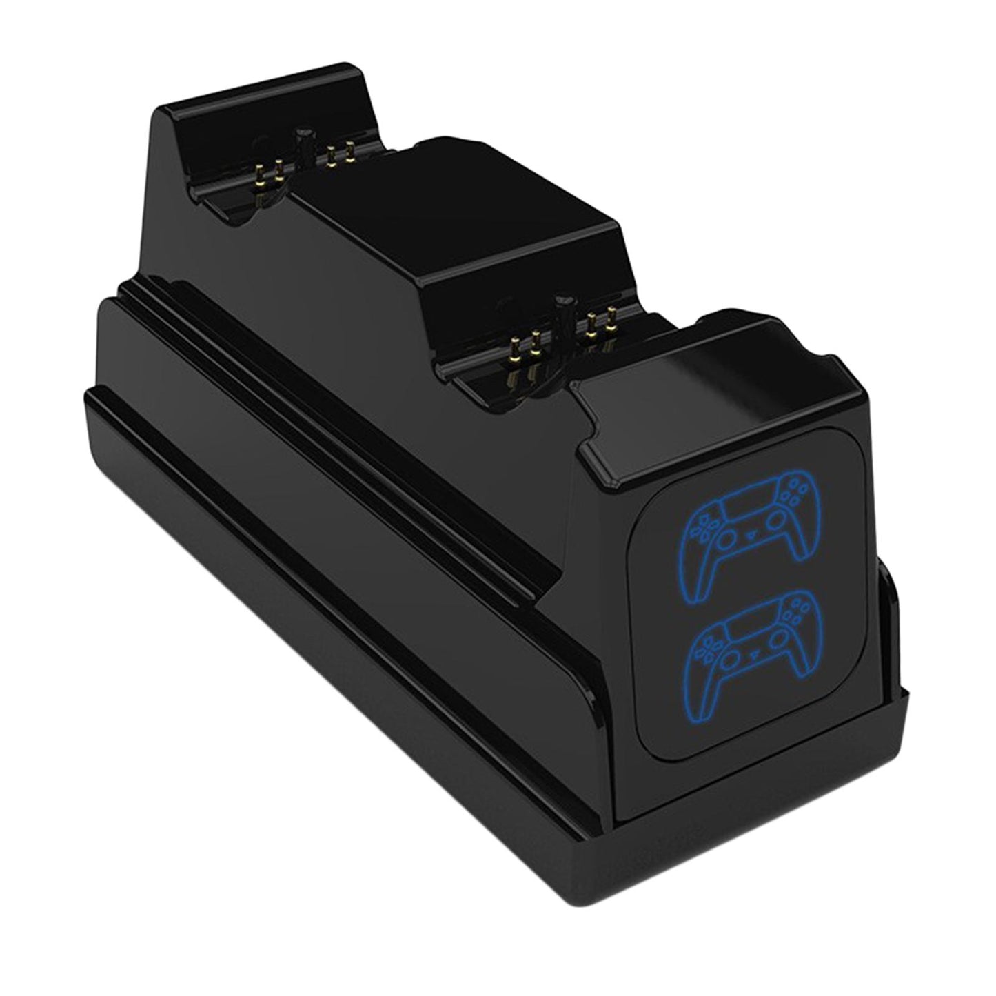Dual USB Type C Controller Charger Station Fast Charing Dock for PS5 Black