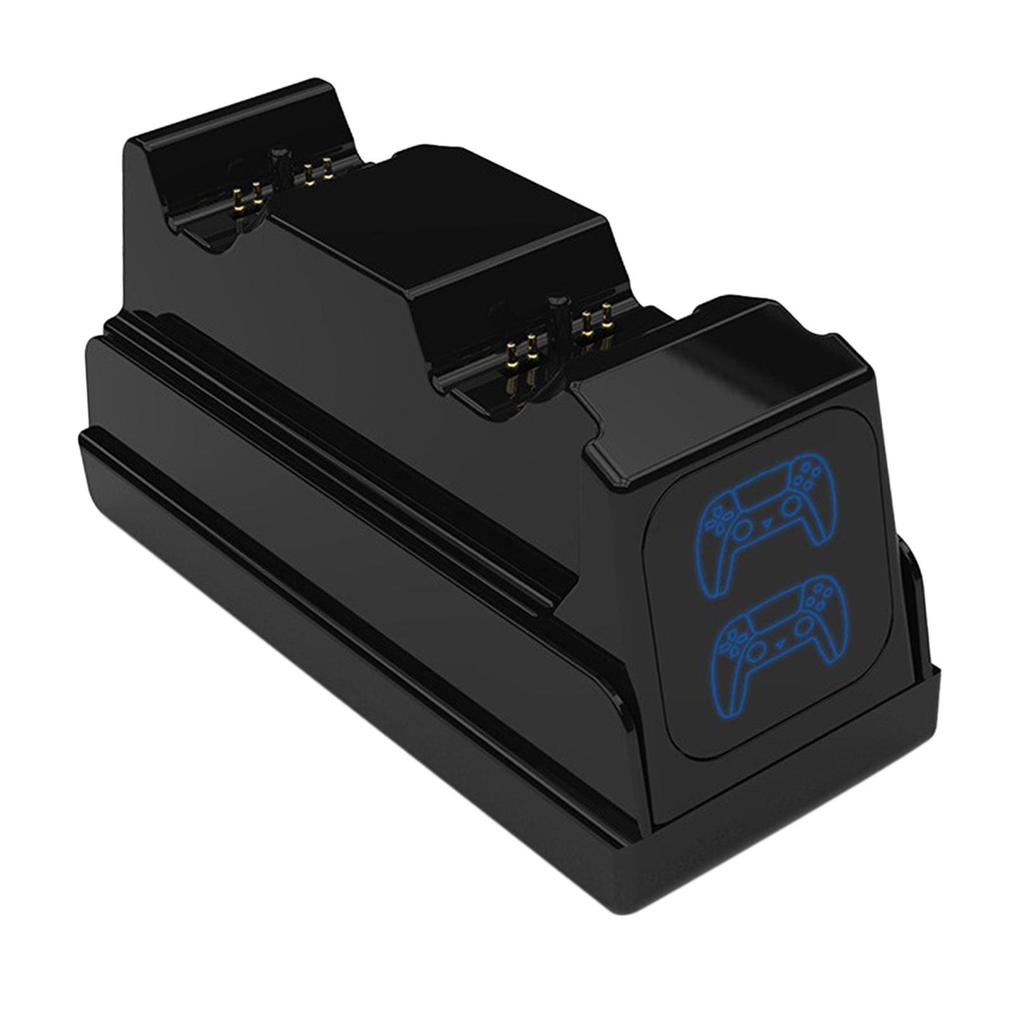 Dual USB Type C Controller Charger Station Fast Charing Dock for PS5 Black