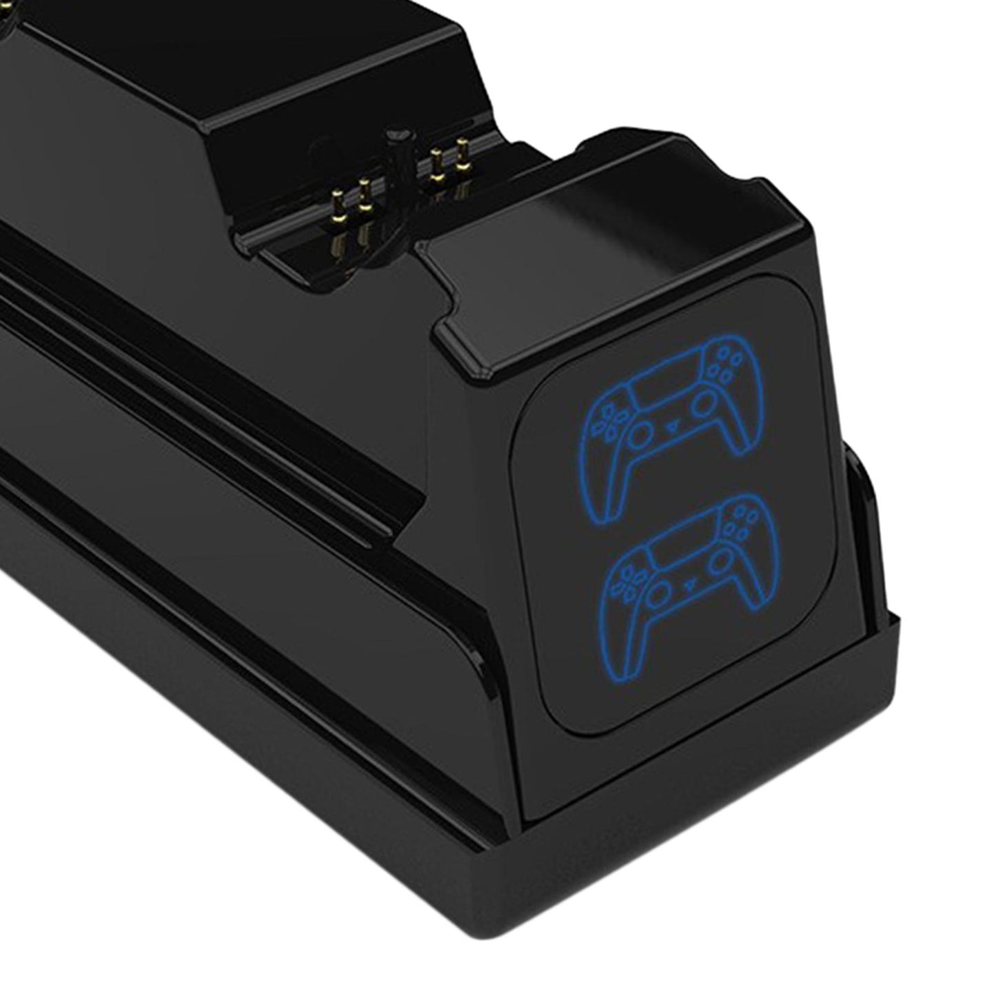 Dual USB Type C Controller Charger Station Fast Charing Dock for PS5 Black