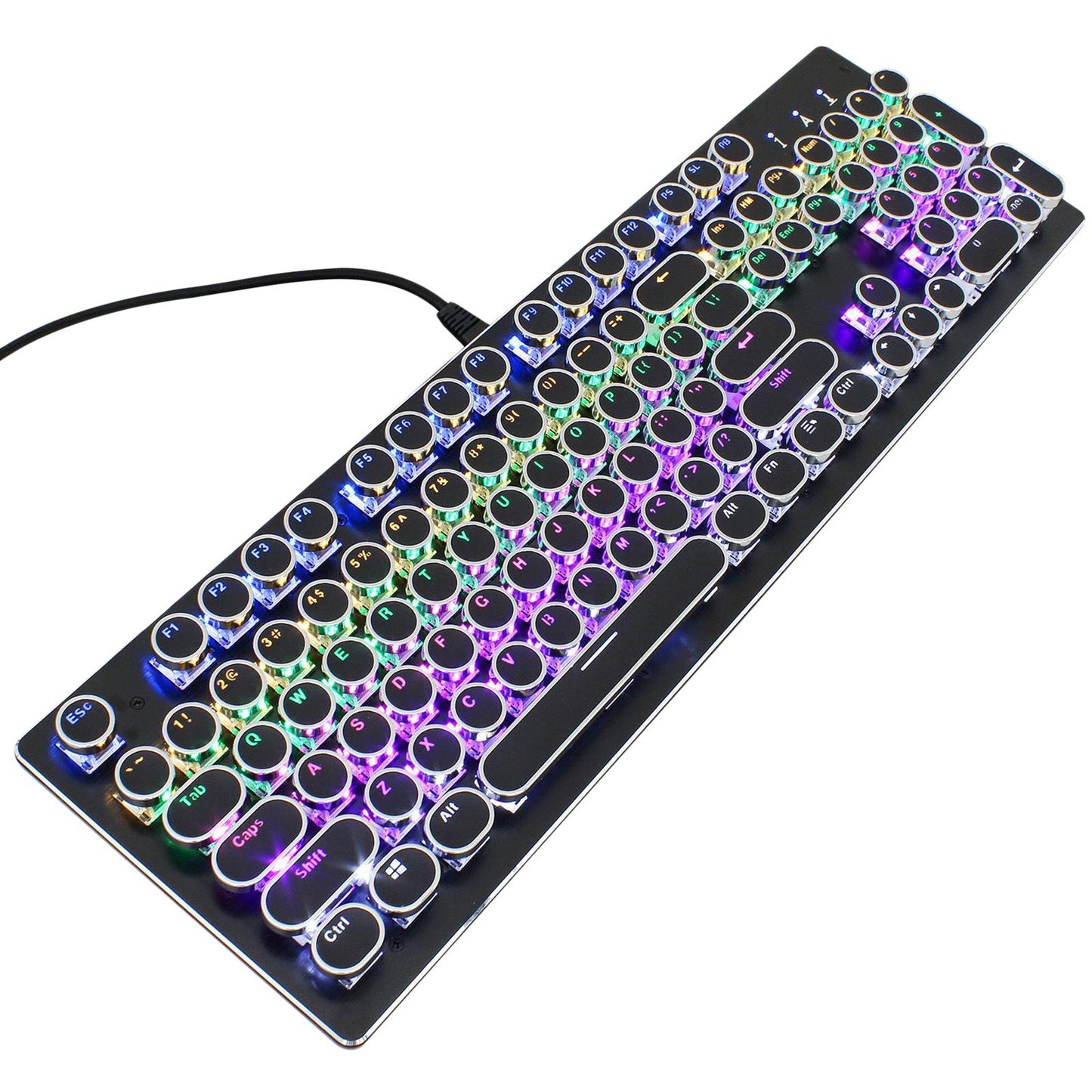 Professional USB Wired Typewriter Gaming Mechanical Keyboard RGB Backlit