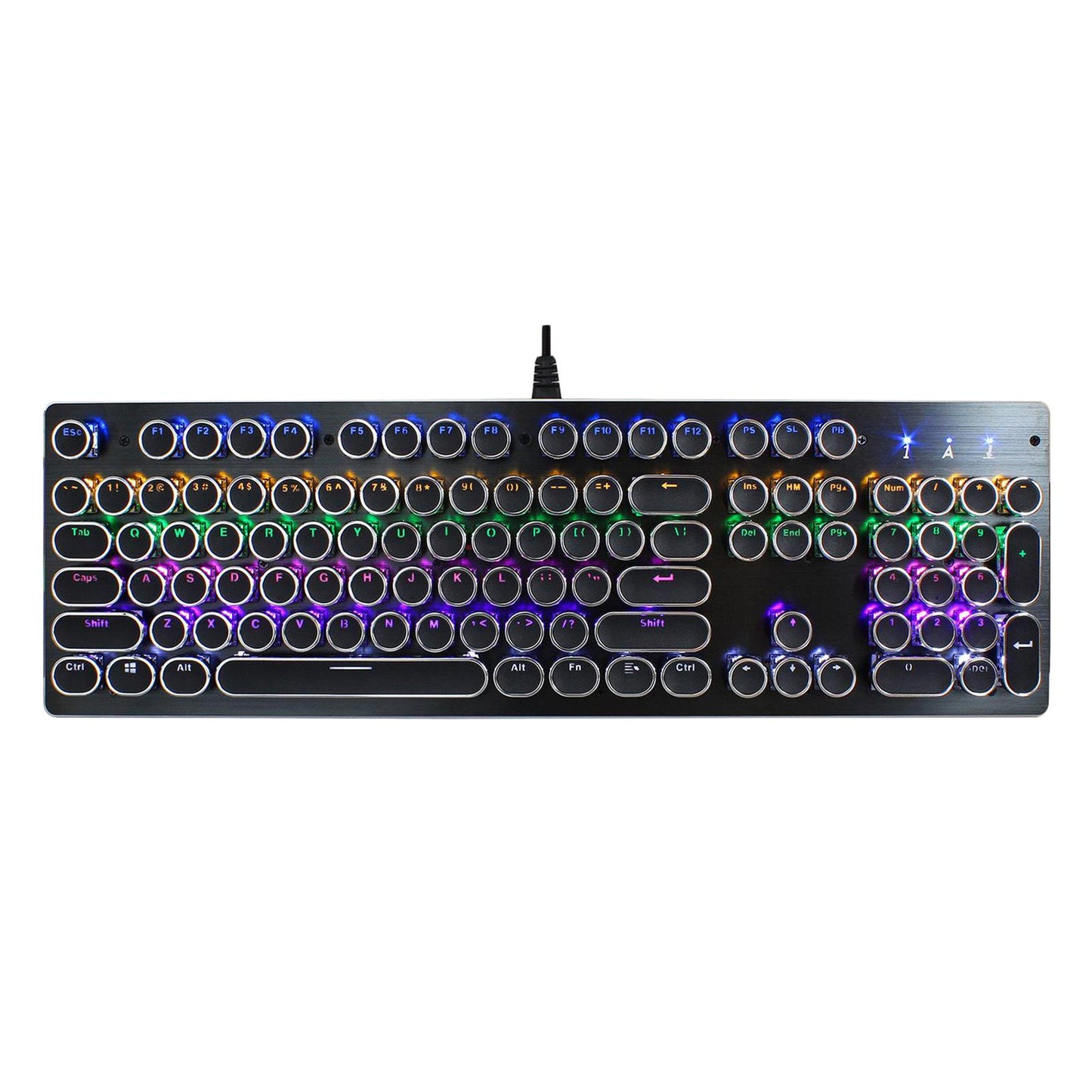 Professional USB Wired Typewriter Gaming Mechanical Keyboard RGB Backlit