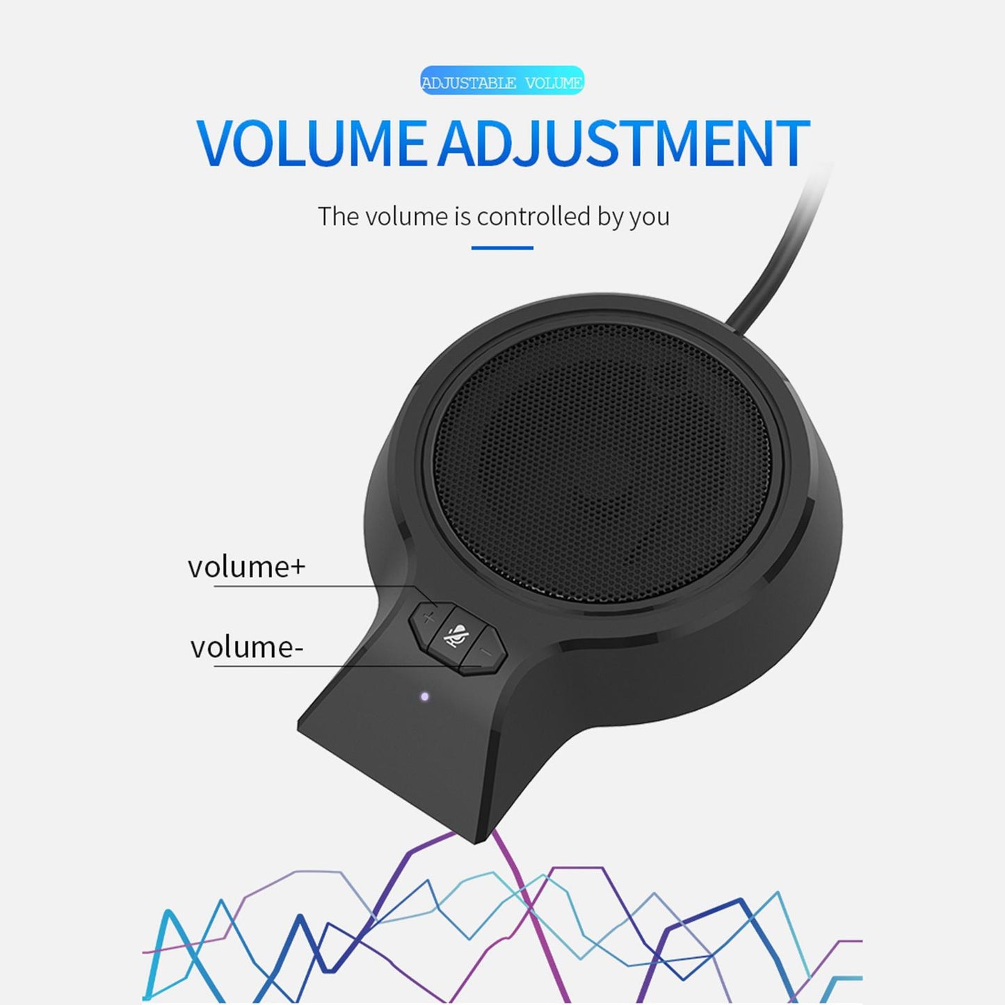 Mini USB Conference Computer Desktop PC Laptop Microphone Mic Video Meeting