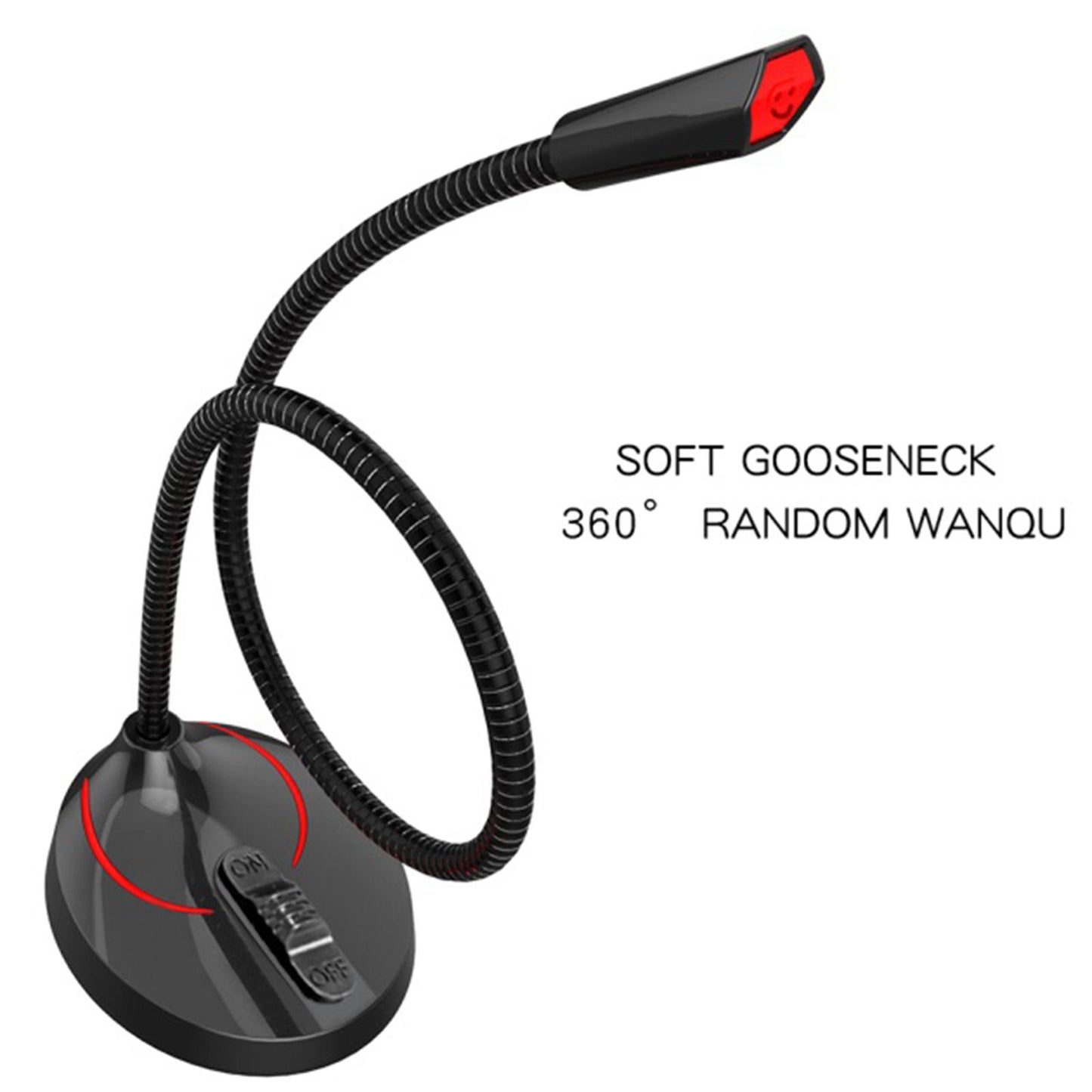 USB/3.5mm Mini Condenser Microphone Mic for PC Computer F12 Black 3.5mm