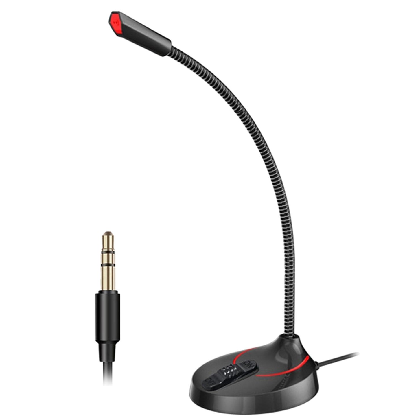 USB/3.5mm Mini Condenser Microphone Mic for PC Computer F12 Black 3.5mm