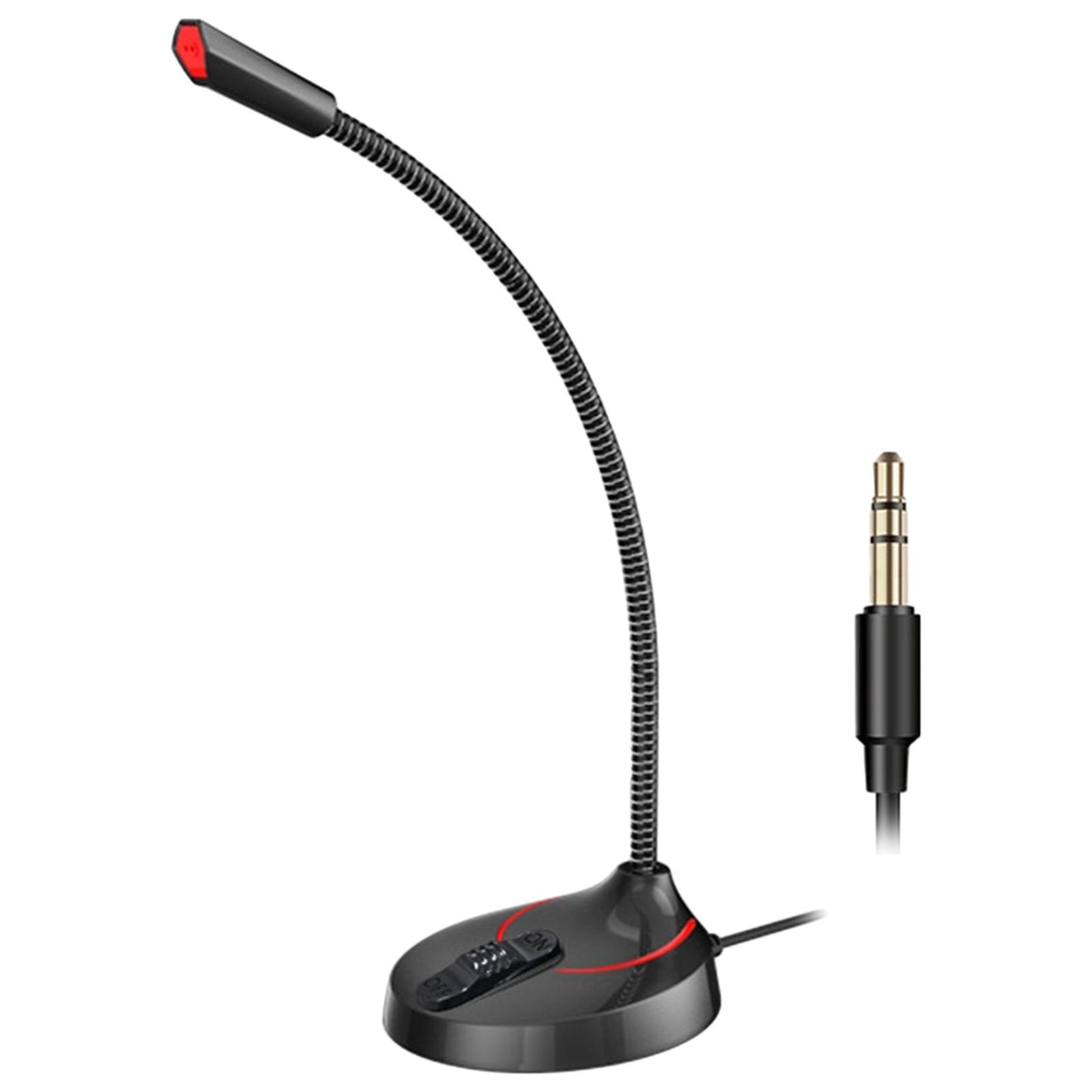 USB/3.5mm Mini Condenser Microphone Mic for PC Computer F12 Black 3.5mm