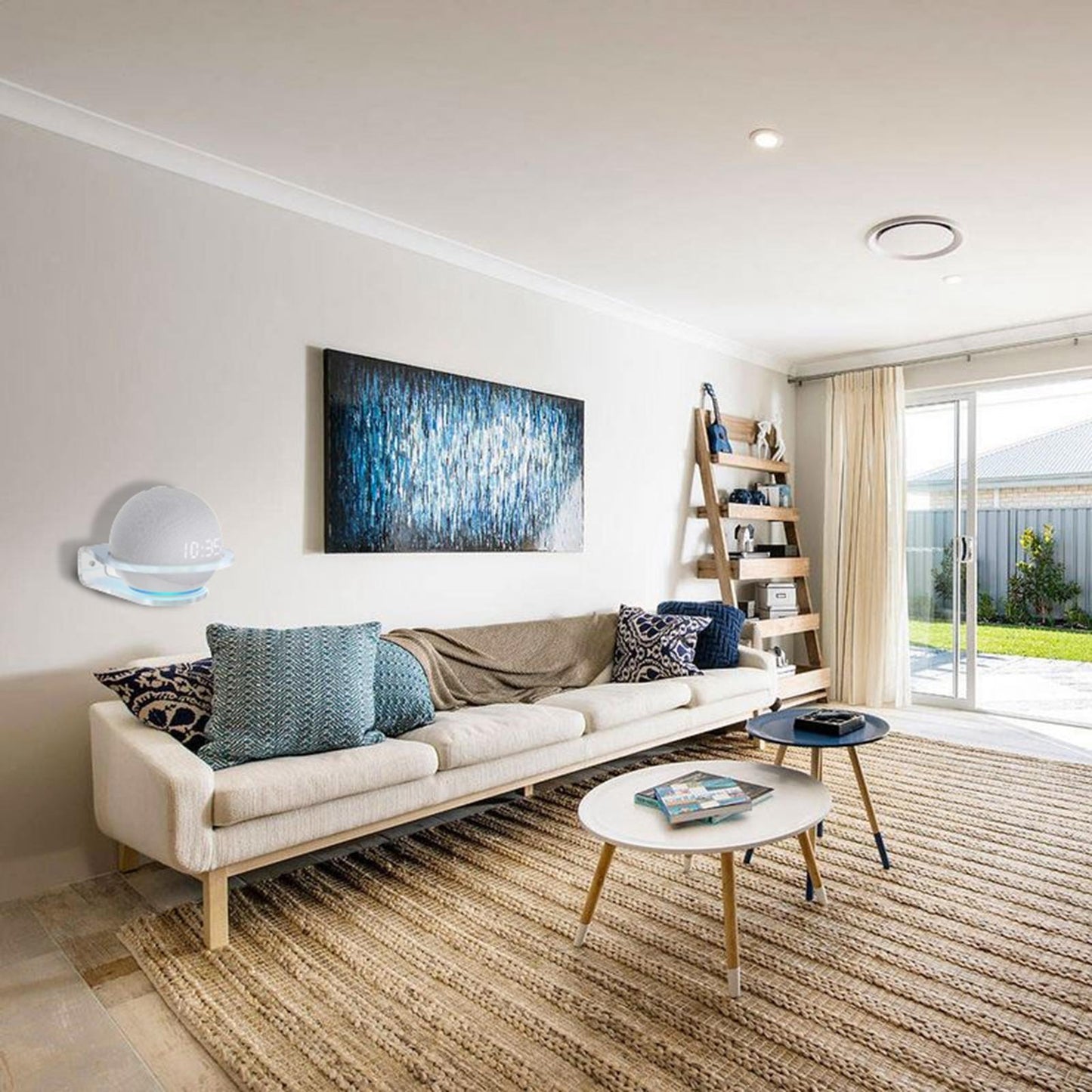 Small Stable Wall Shelf Holder Stand For Echo Dot 4 3 Gen Table Placement