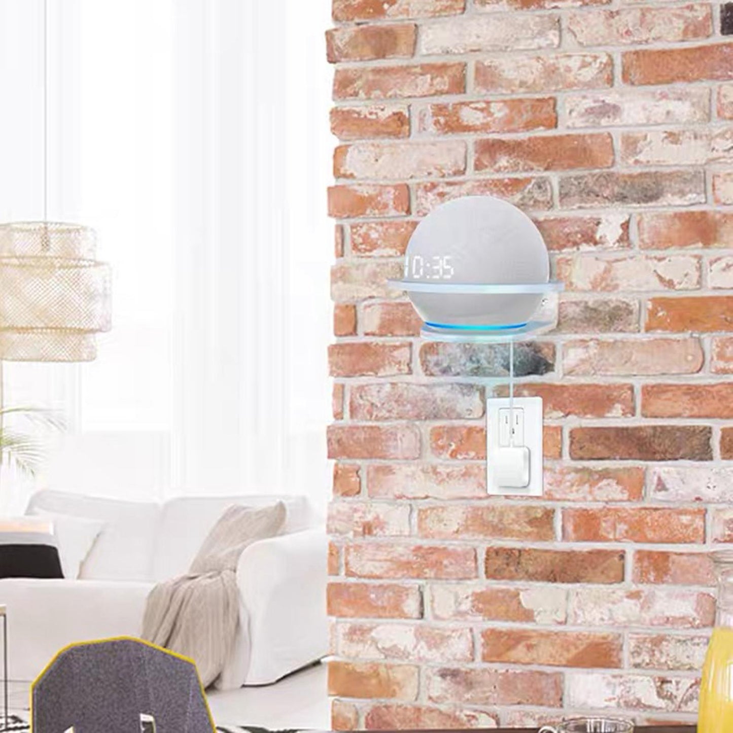 Small Stable Wall Shelf Holder Stand For Echo Dot 4 3 Gen Table Placement