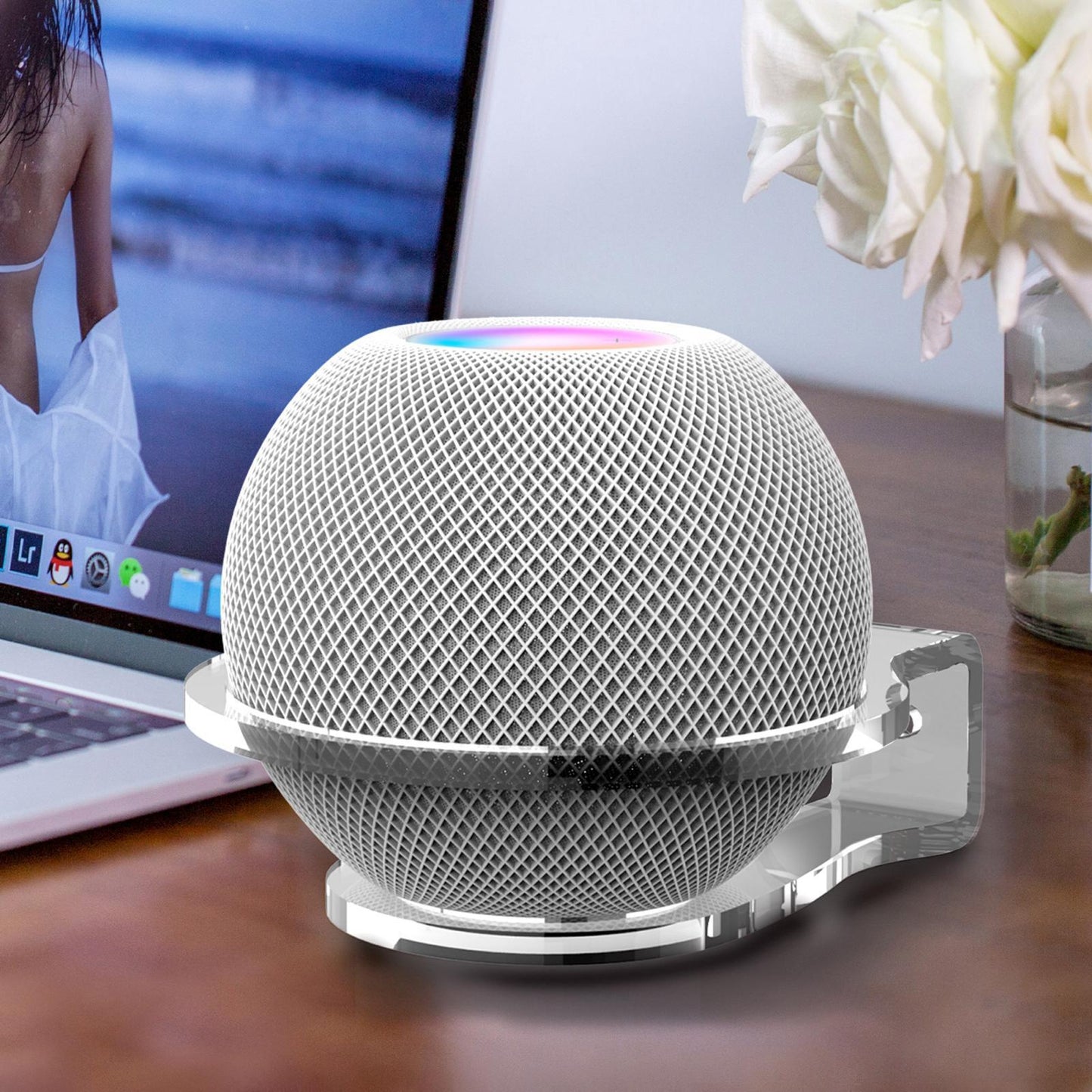 Mini Compact Wall Shelf Holder Hanger Sturdy for Apple Home Pod Mini Speaker