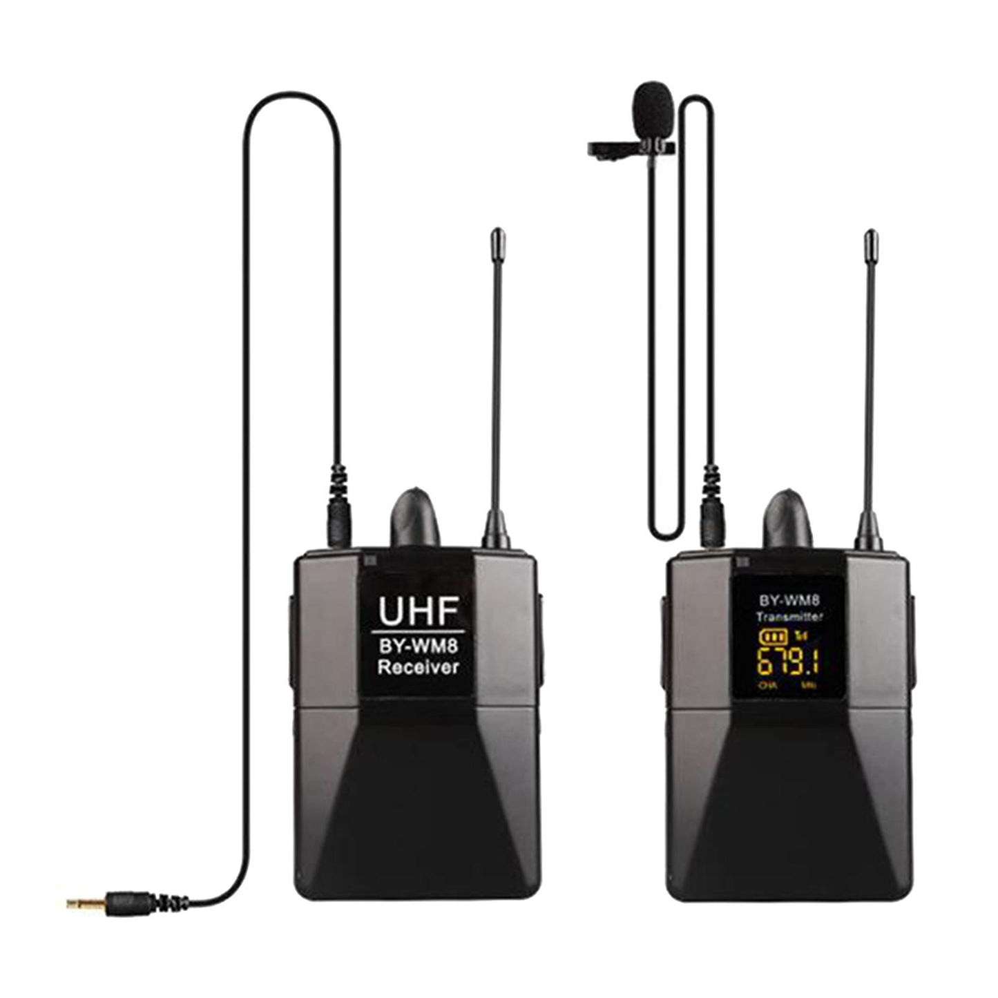 Wireless Lavalier Microphone for DSLR Interview Video Recording 1 to 1