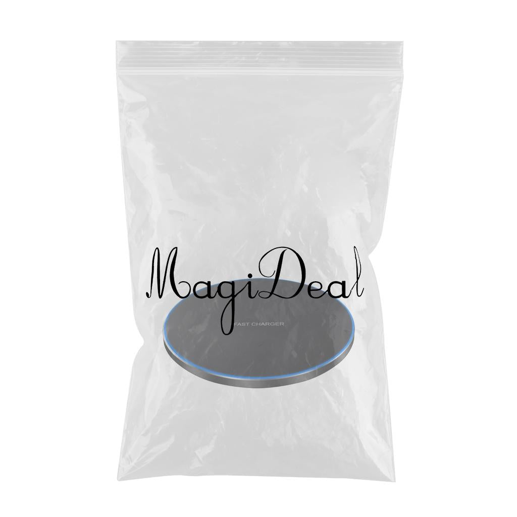 Ultra Slim Qi Wireless Charger 30W Max Pad Station for iPhone 12 X black