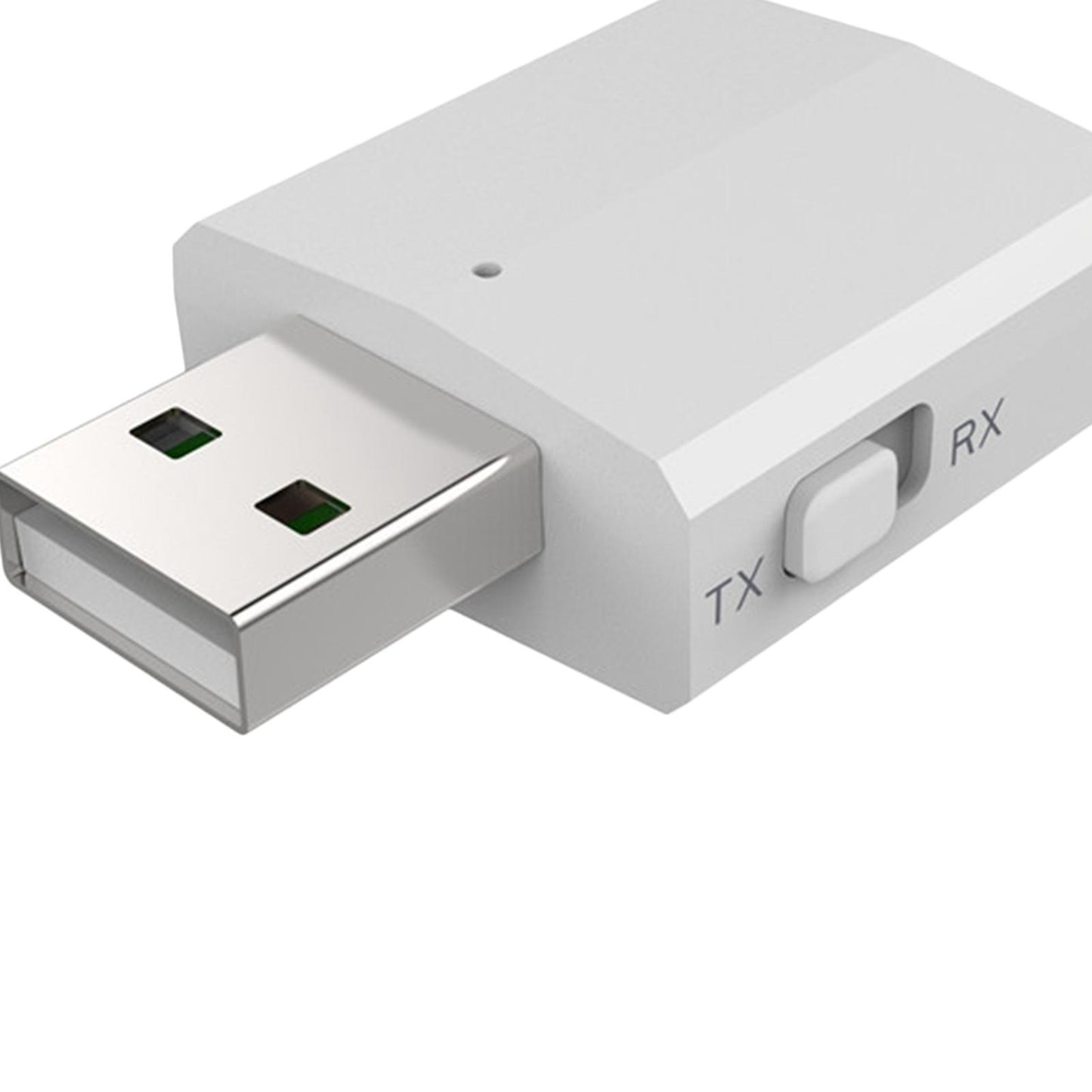 TV USB 3.5MM Bluetoooth Transmitter & Receiver Dongle for PC Computer white