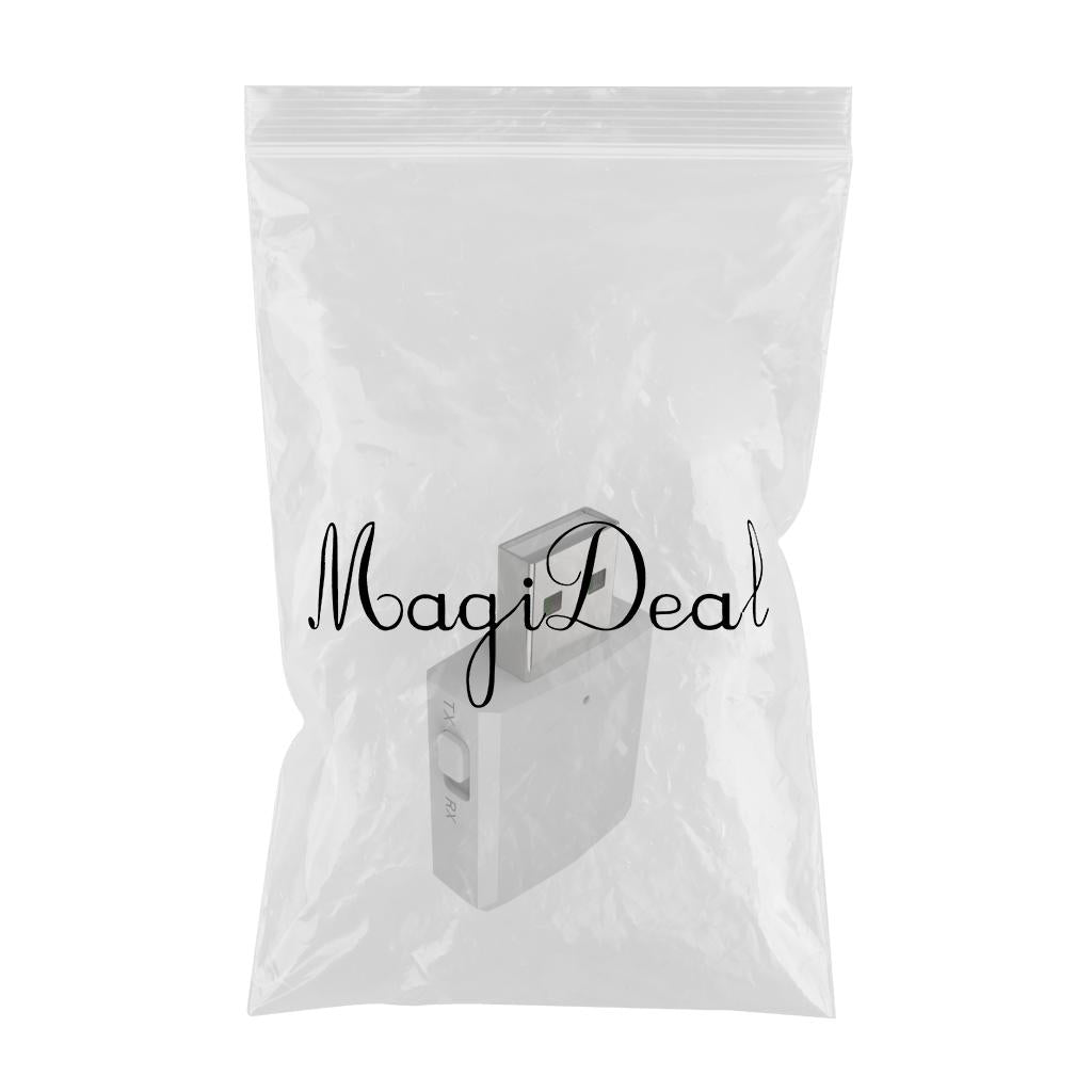 TV USB 3.5MM Bluetoooth Transmitter & Receiver Dongle for PC Computer white