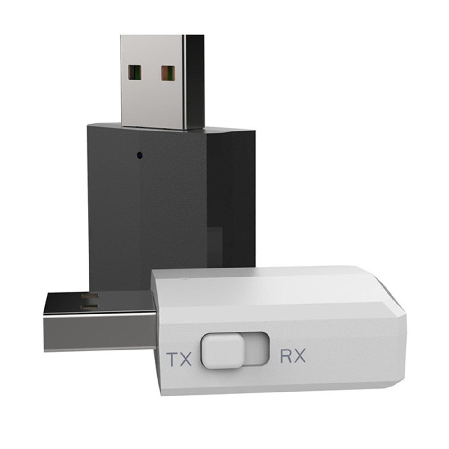 TV USB 3.5MM Bluetoooth Transmitter & Receiver Dongle for PC Computer white