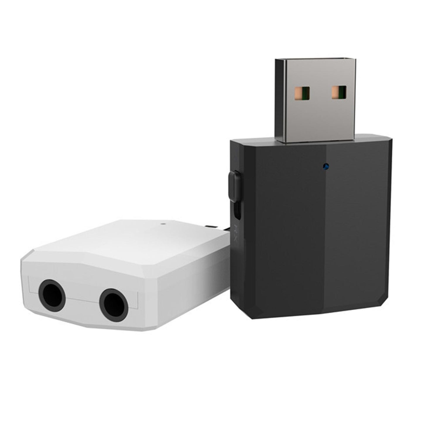 TV USB 3.5MM Bluetoooth Transmitter & Receiver Dongle for PC Computer white