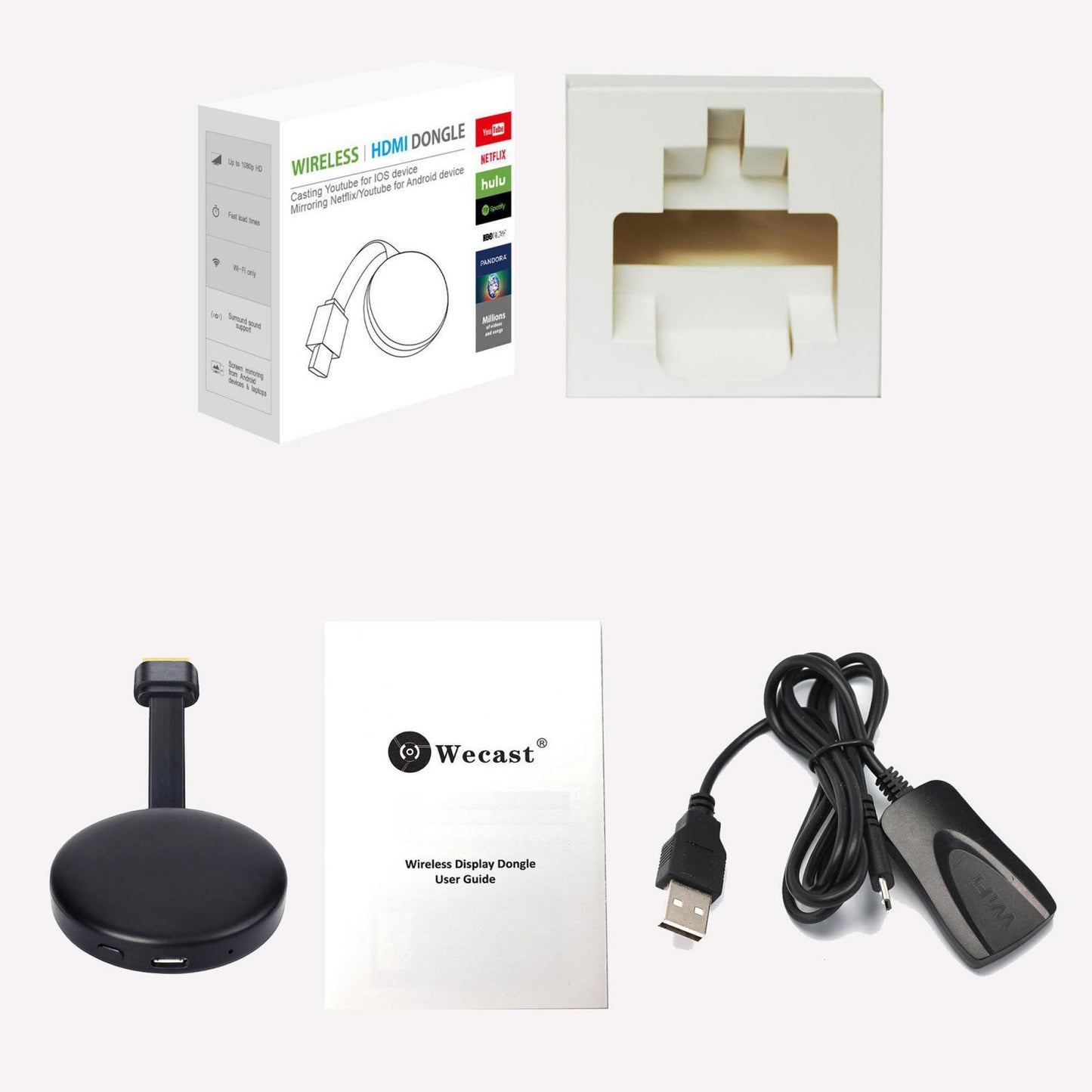 Portable HDMI 1080P HD WIFI Wireless Display Dongle For TV Miracast Dongle