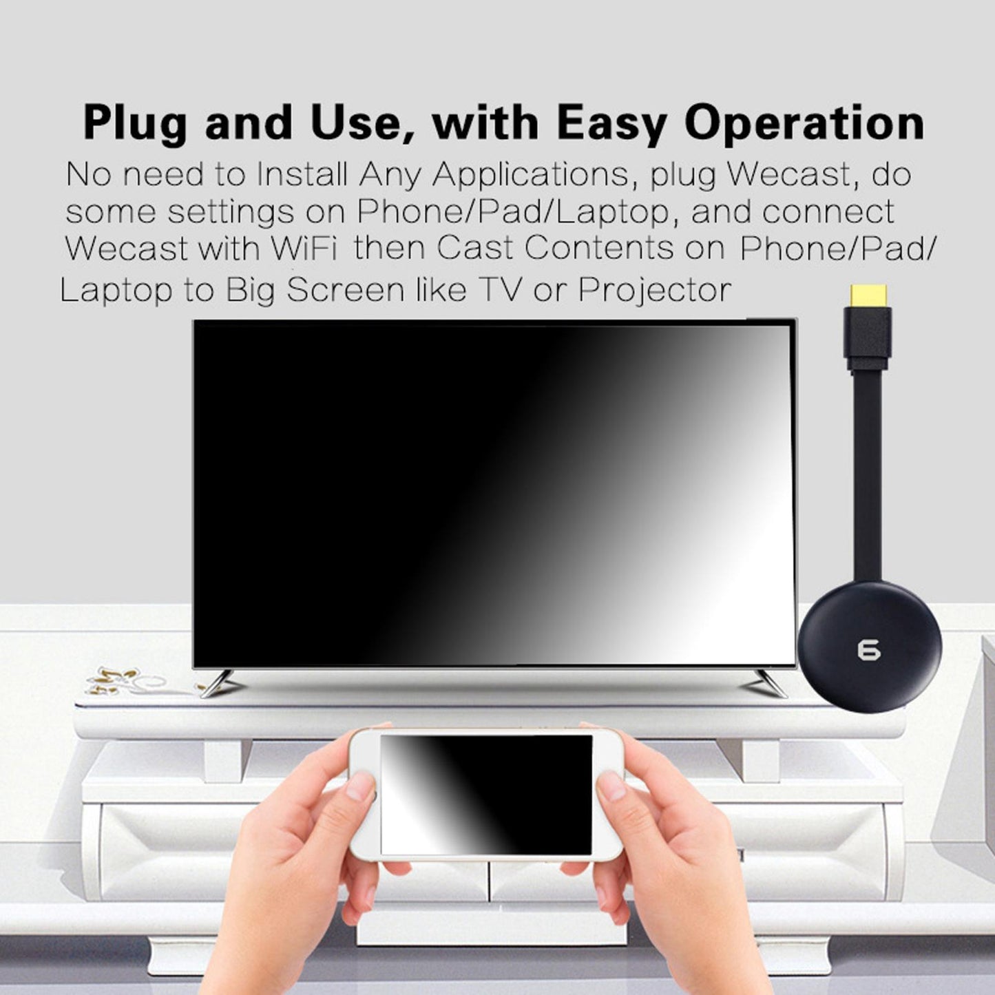 Portable HDMI 1080P HD WIFI Wireless Display Dongle For TV Miracast Dongle