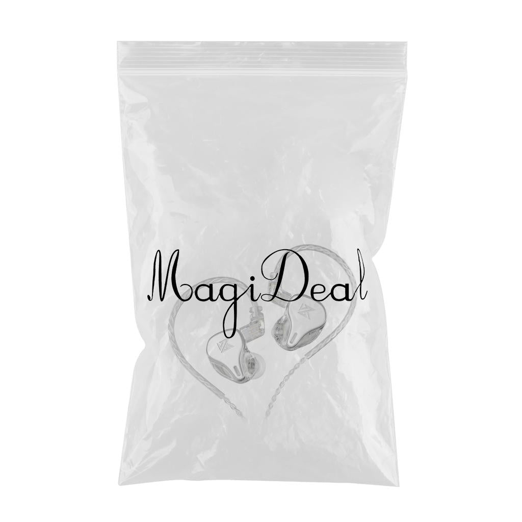 DQ6 3DD HIFI Bass Noise Cancelling Earphone in-Ear Headset Silver Standard