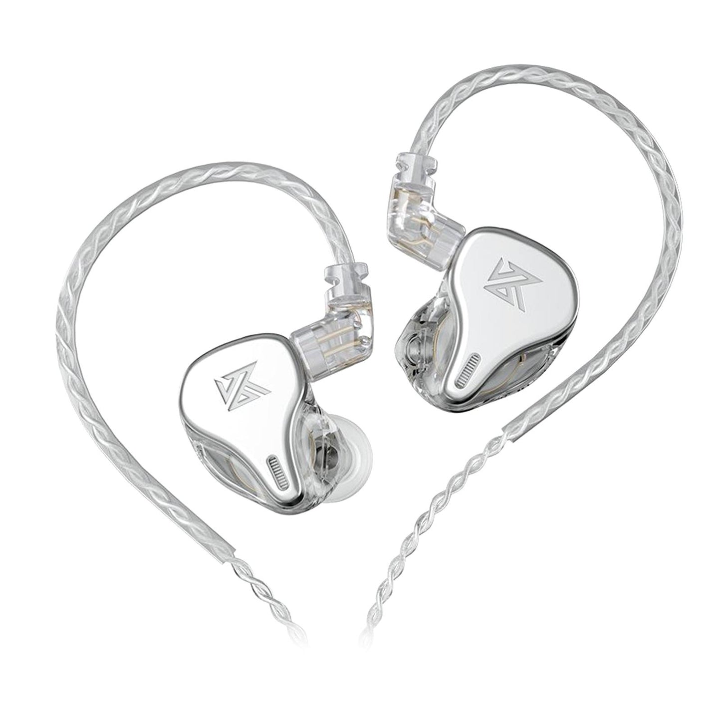 DQ6 3DD HIFI Bass Noise Cancelling Earphone in-Ear Headset Silver Standard