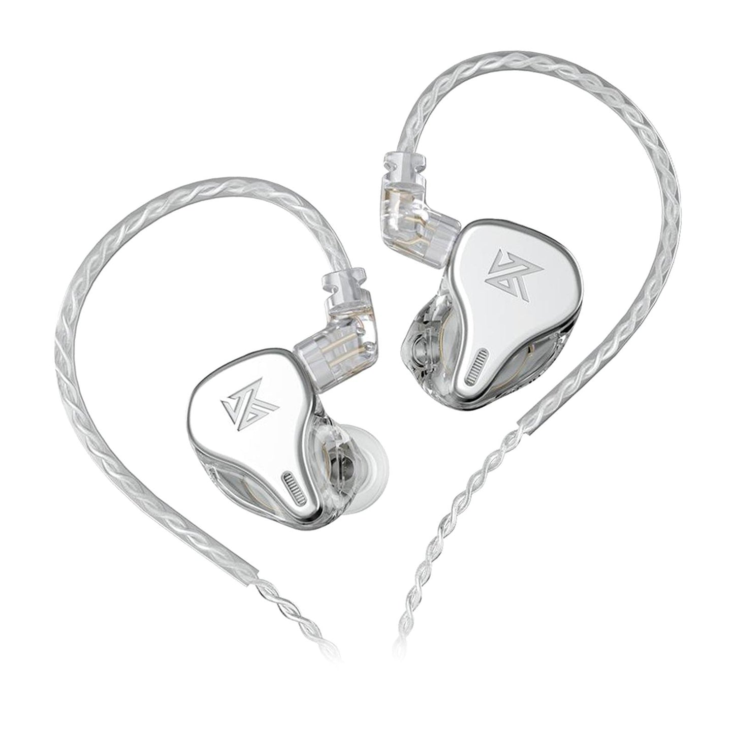DQ6 3DD HIFI Bass Noise Cancelling Earphone in-Ear Headset Silver Standard