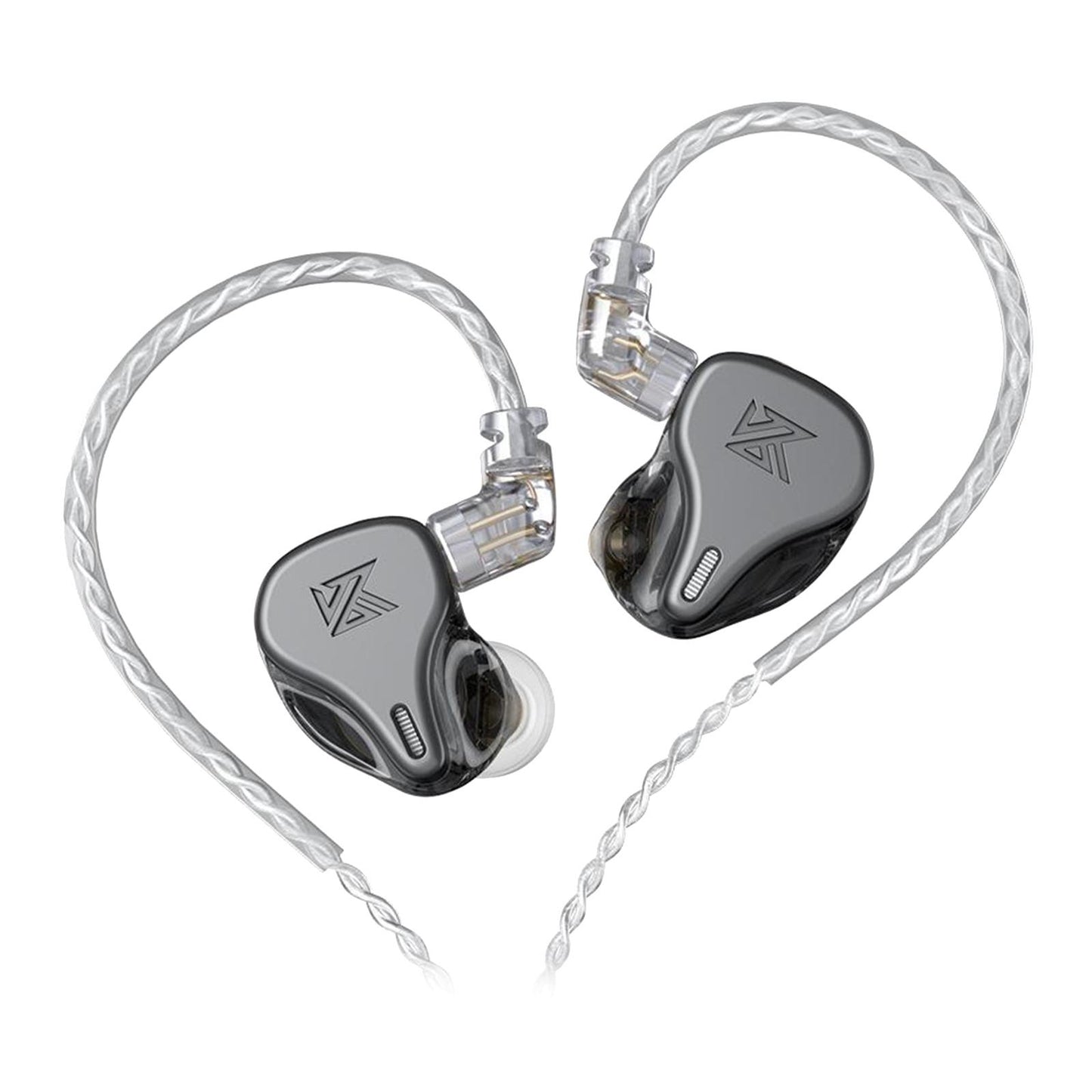 DQ6 3DD HIFI Bass Noise Cancelling Earphone in-Ear Headset Gray Standard
